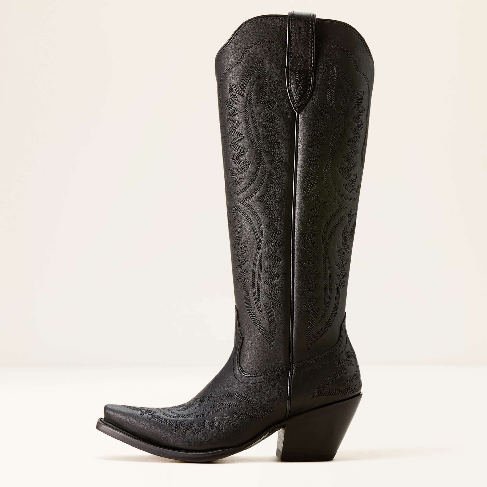 Casanova X Toe Western Boot Side - OBSIDIAN