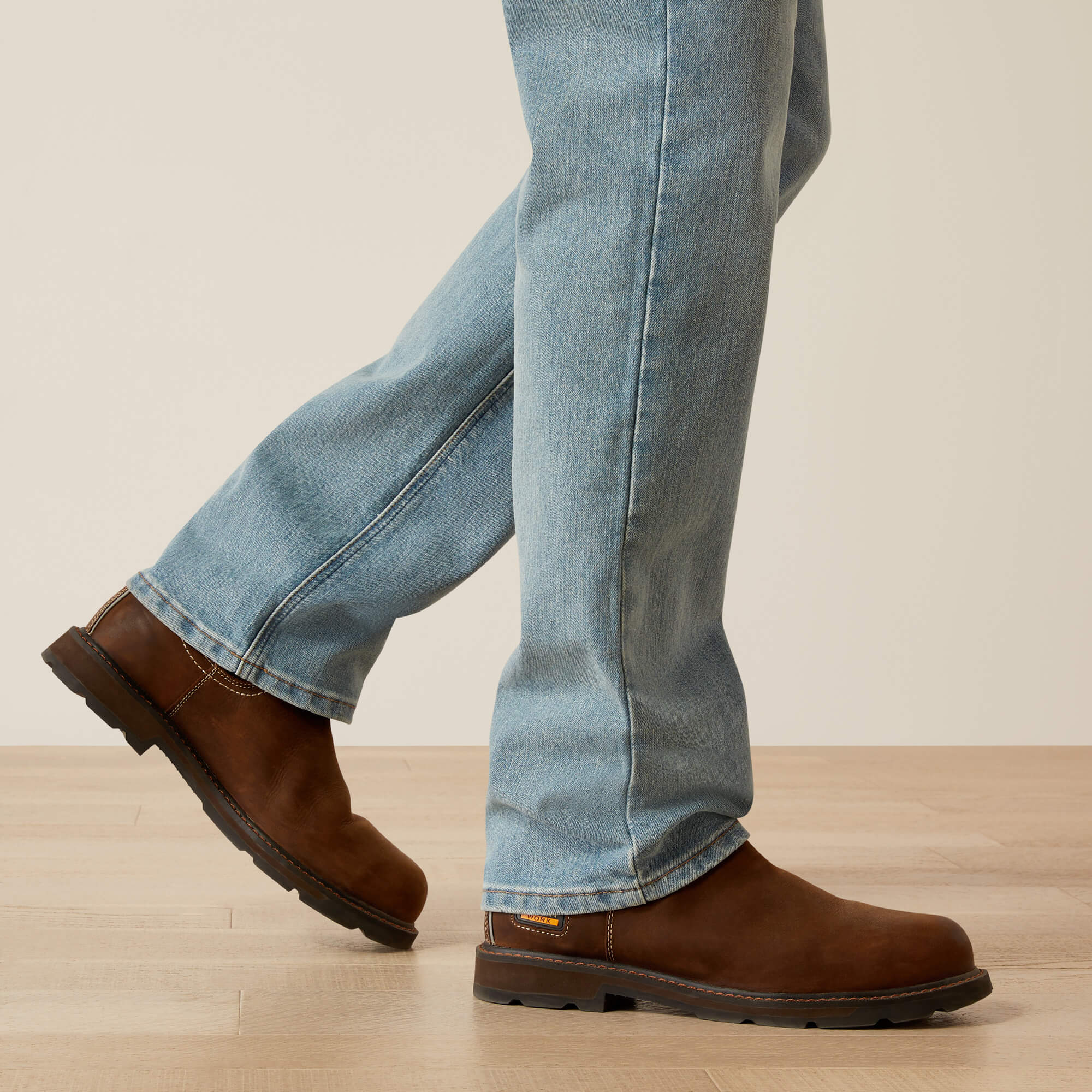 Rebar M4 Relaxed DuraStretch Basic Stackable Straight Leg Jean 03 - SHORELINE
