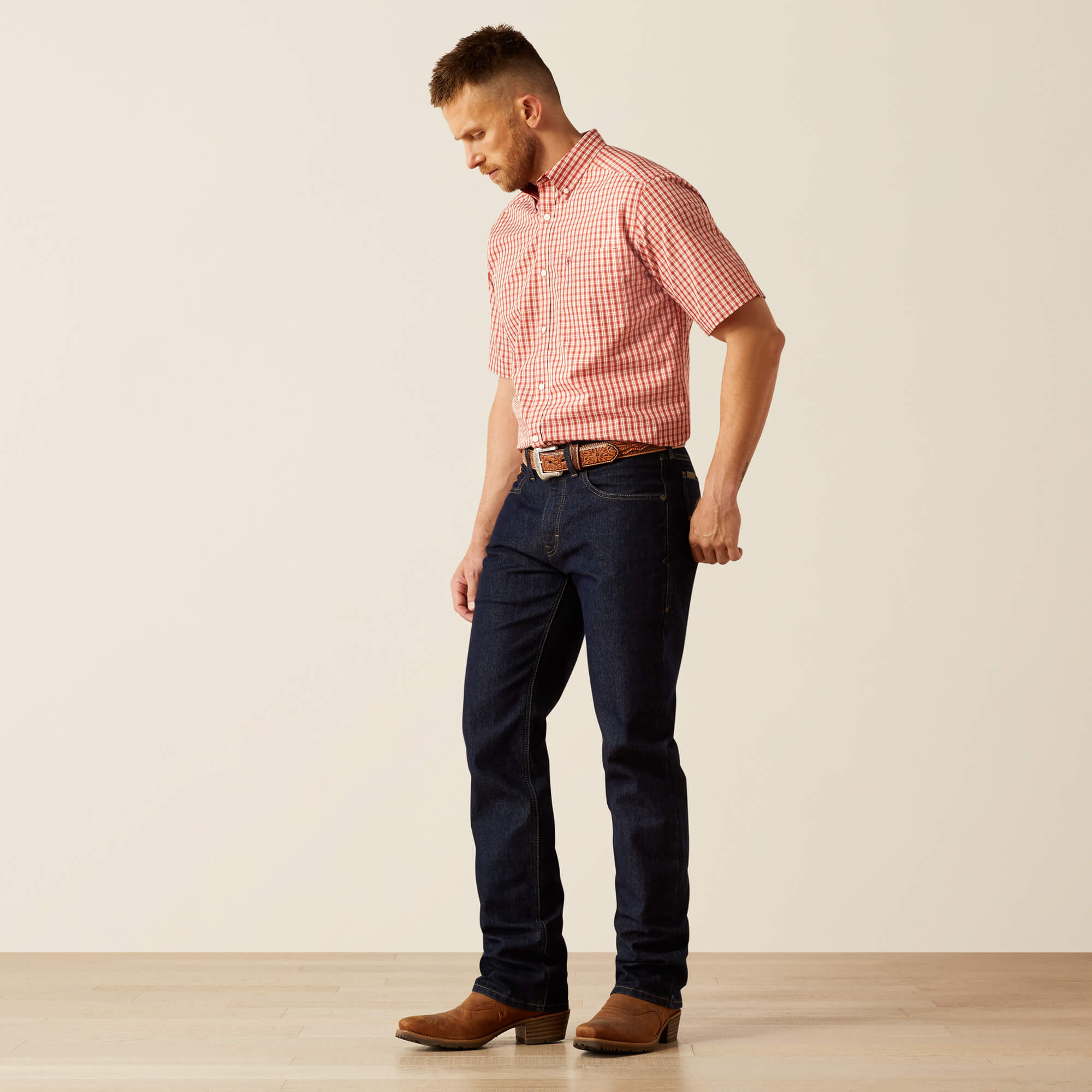 M2 Traditional Relaxed Pro Series Ray Boot Cut Jeans Full - RINSE