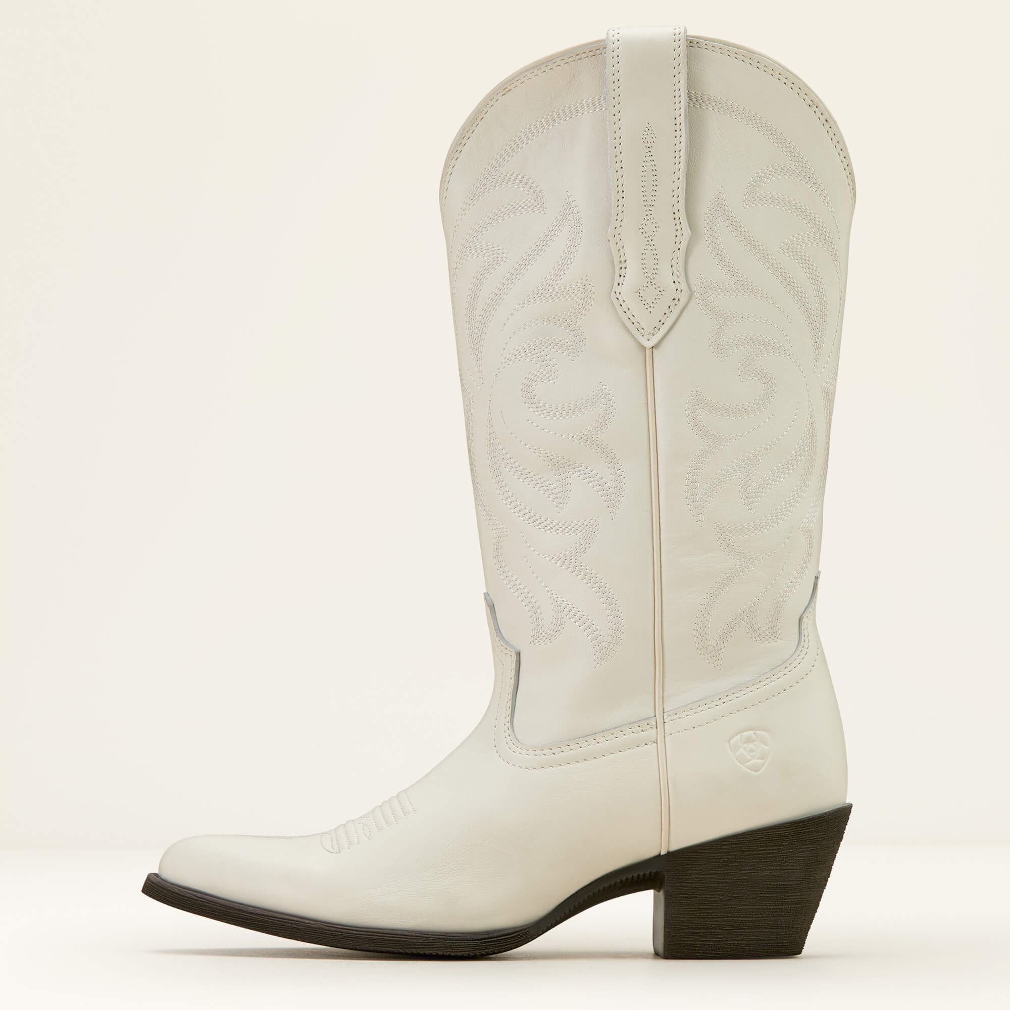 Heritage J Toe Western Boot Side - RICH CREAM