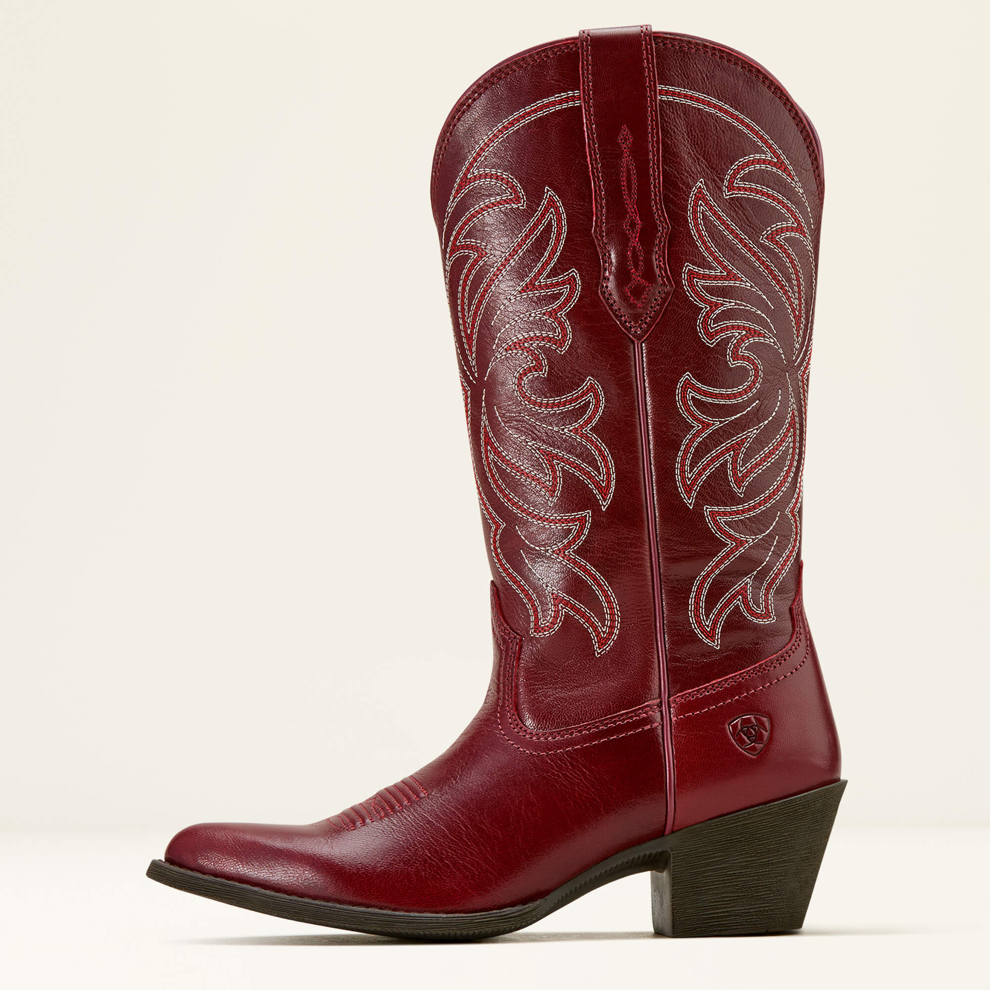 Heritage J Toe Western Boot Side - SANGRIA
