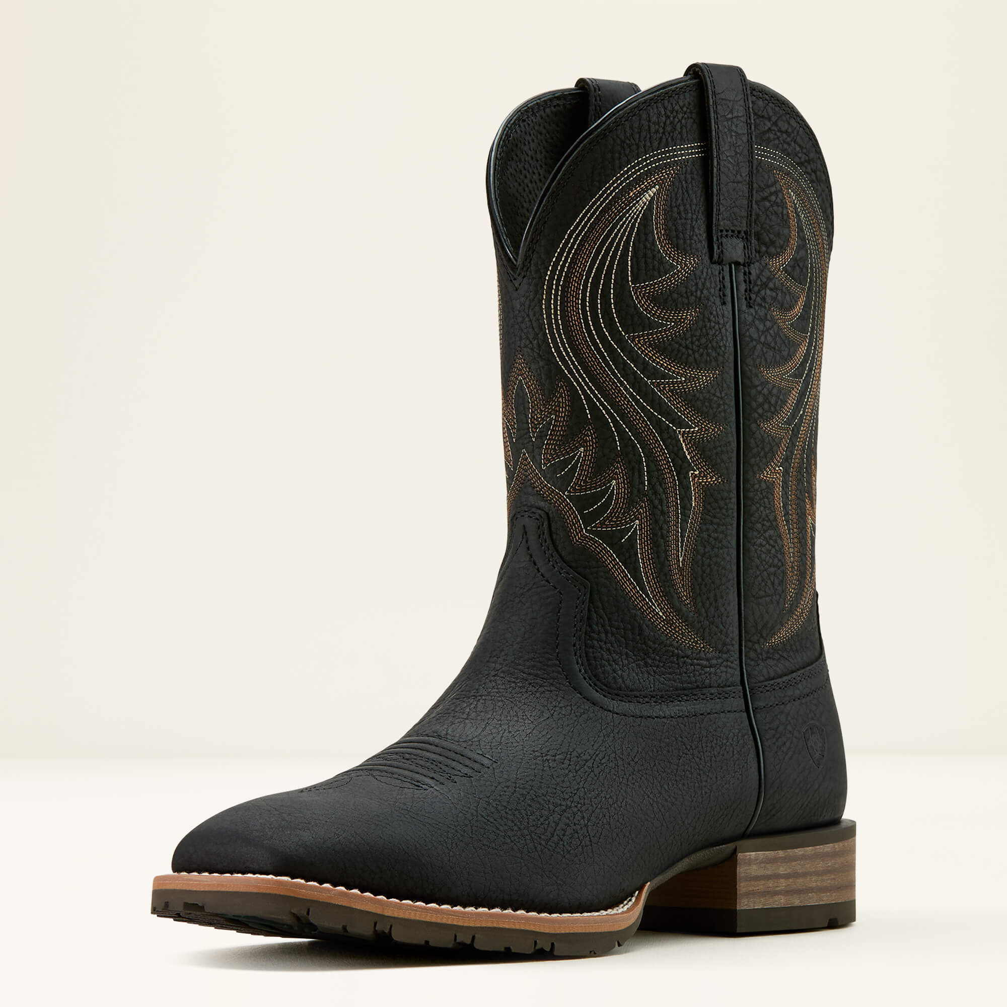 Hybrid Rancher Western Boot 3-4 Front - JASPER BLACK