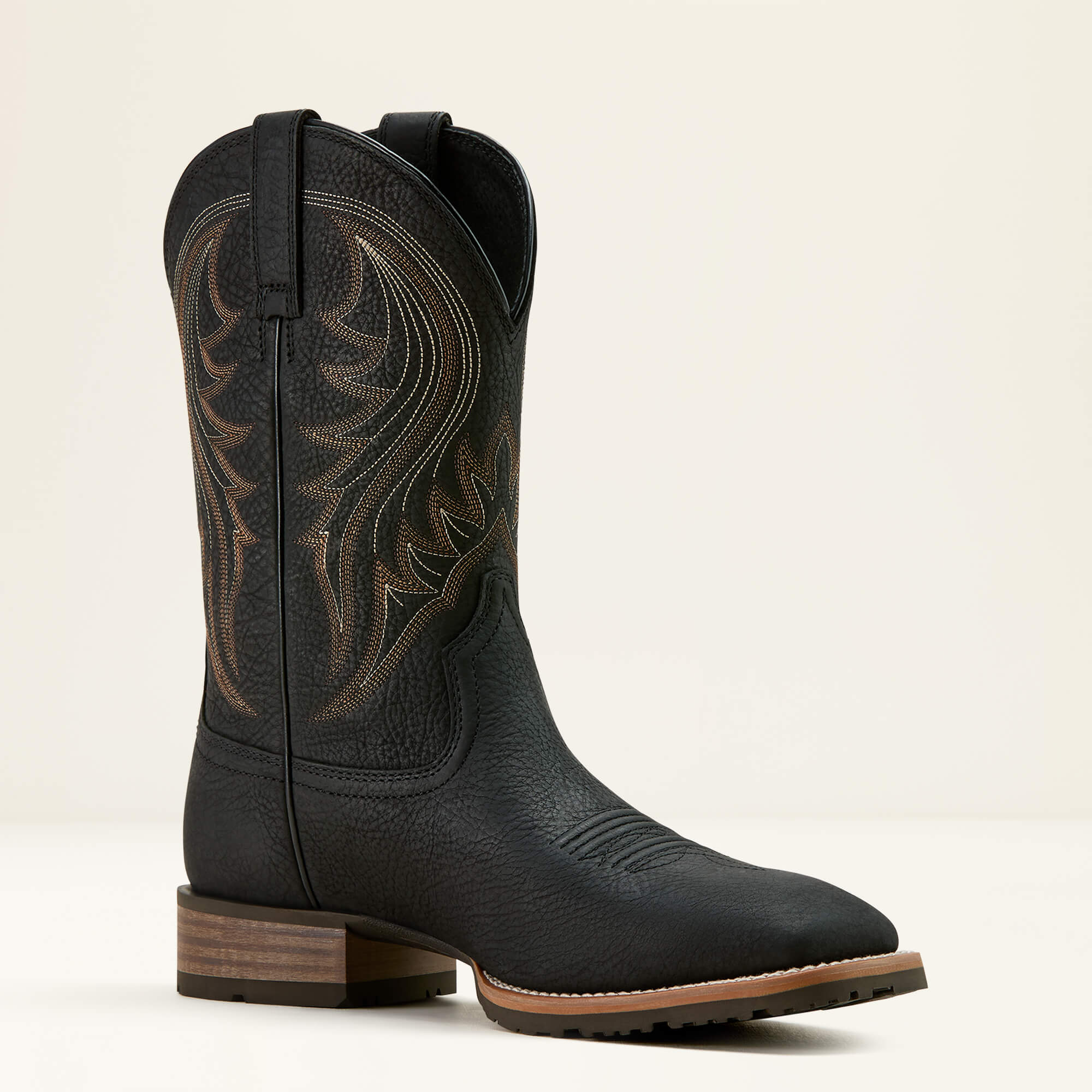 Hybrid Rancher Western Boot Medial - JASPER BLACK