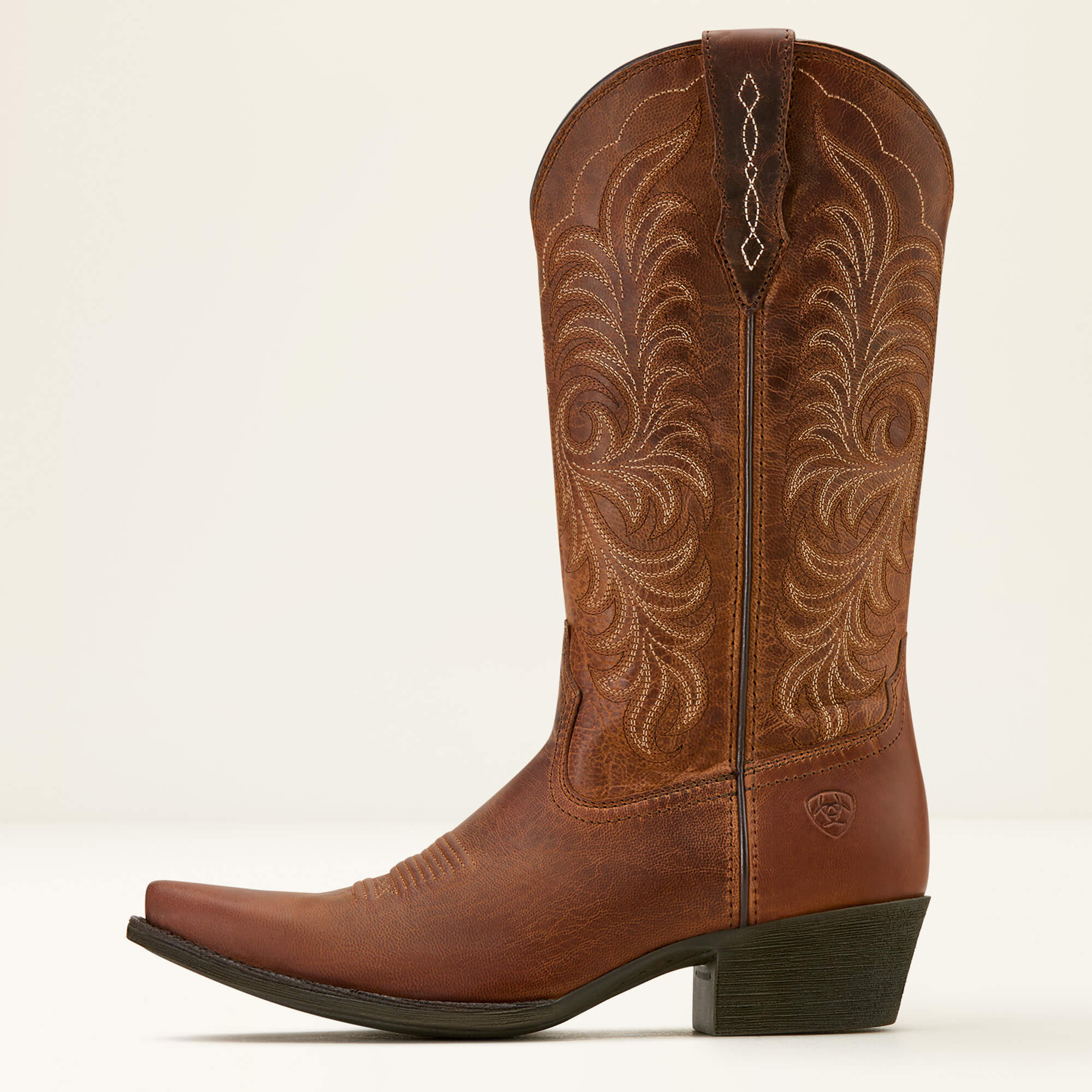 Heritage X Toe StretchFit Western Boot Side - RICH OAK