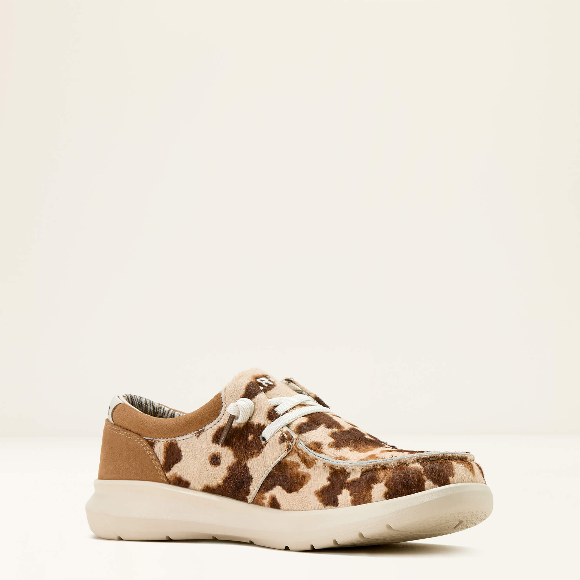 Hilo Shoe Medial - TAN AND WHITE BRINDLE HAIR ON|DARK TAN S