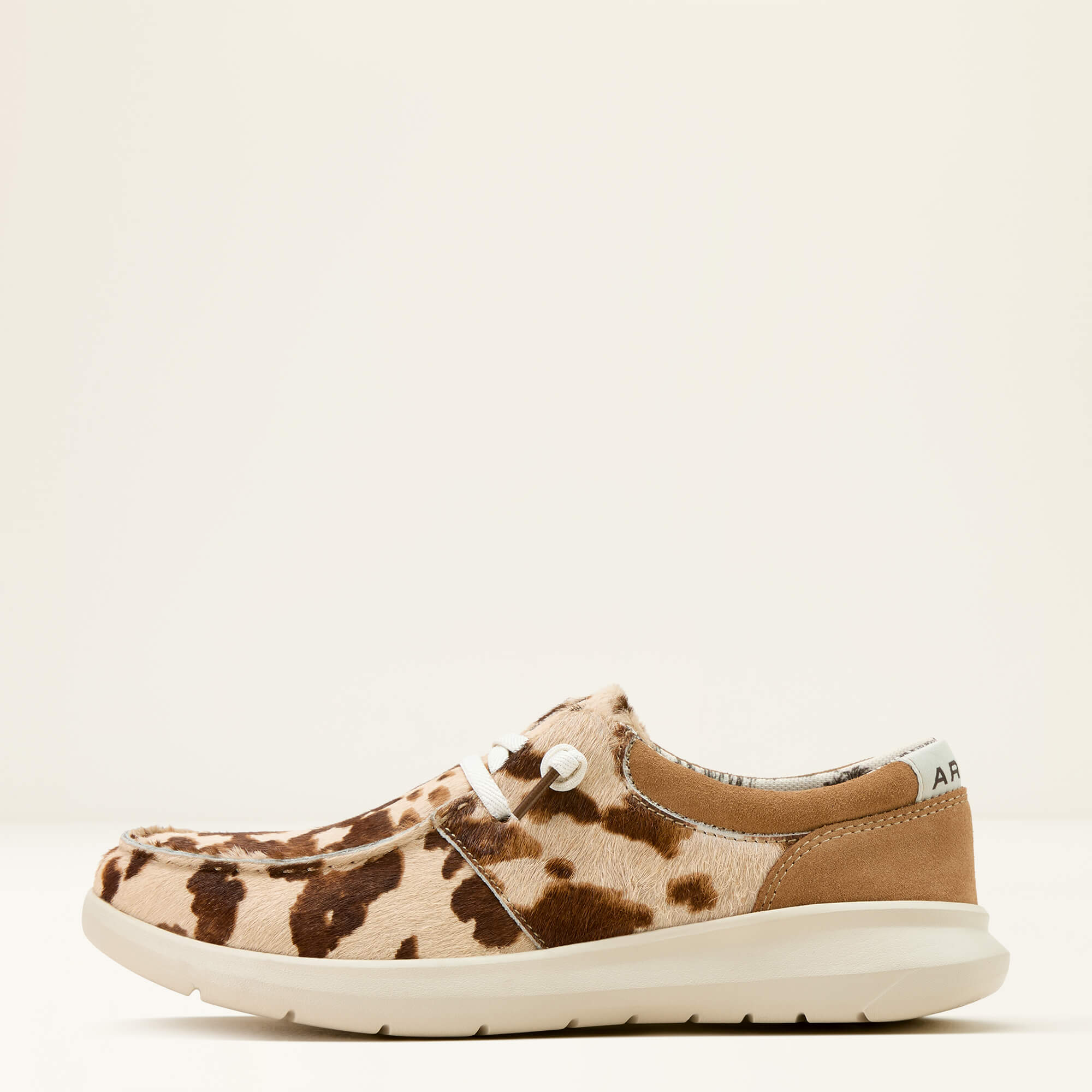 Hilo Shoe Side - TAN AND WHITE BRINDLE HAIR ON|DARK TAN S
