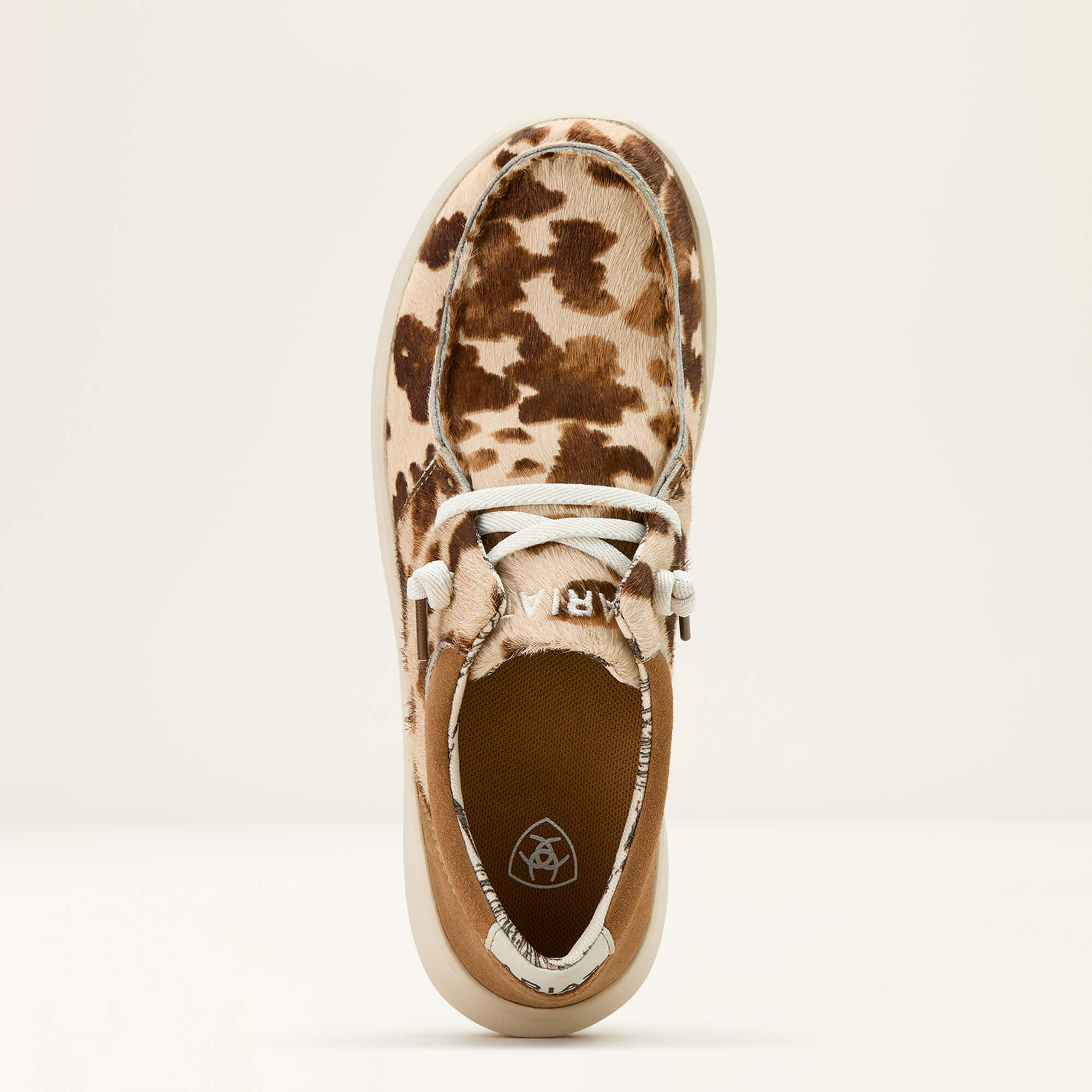 Hilo Shoe Toe - TAN AND WHITE BRINDLE HAIR ON|DARK TAN S