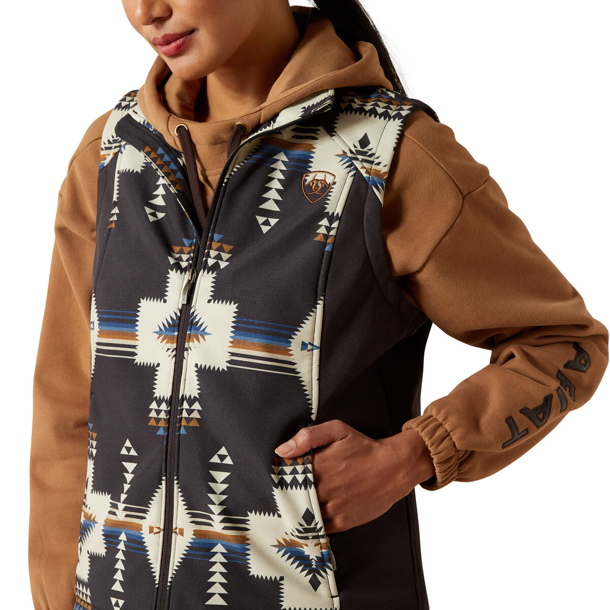 Ariat Logo Softshell Print Vest - Faded