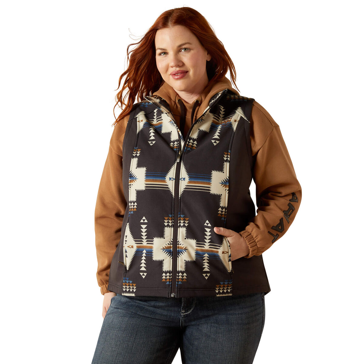 Ariat Logo Softshell Print Vest - Faded
