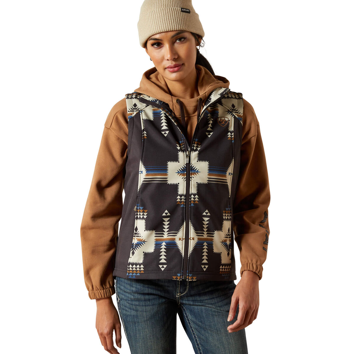 Ariat Logo Softshell Print Vest - Faded