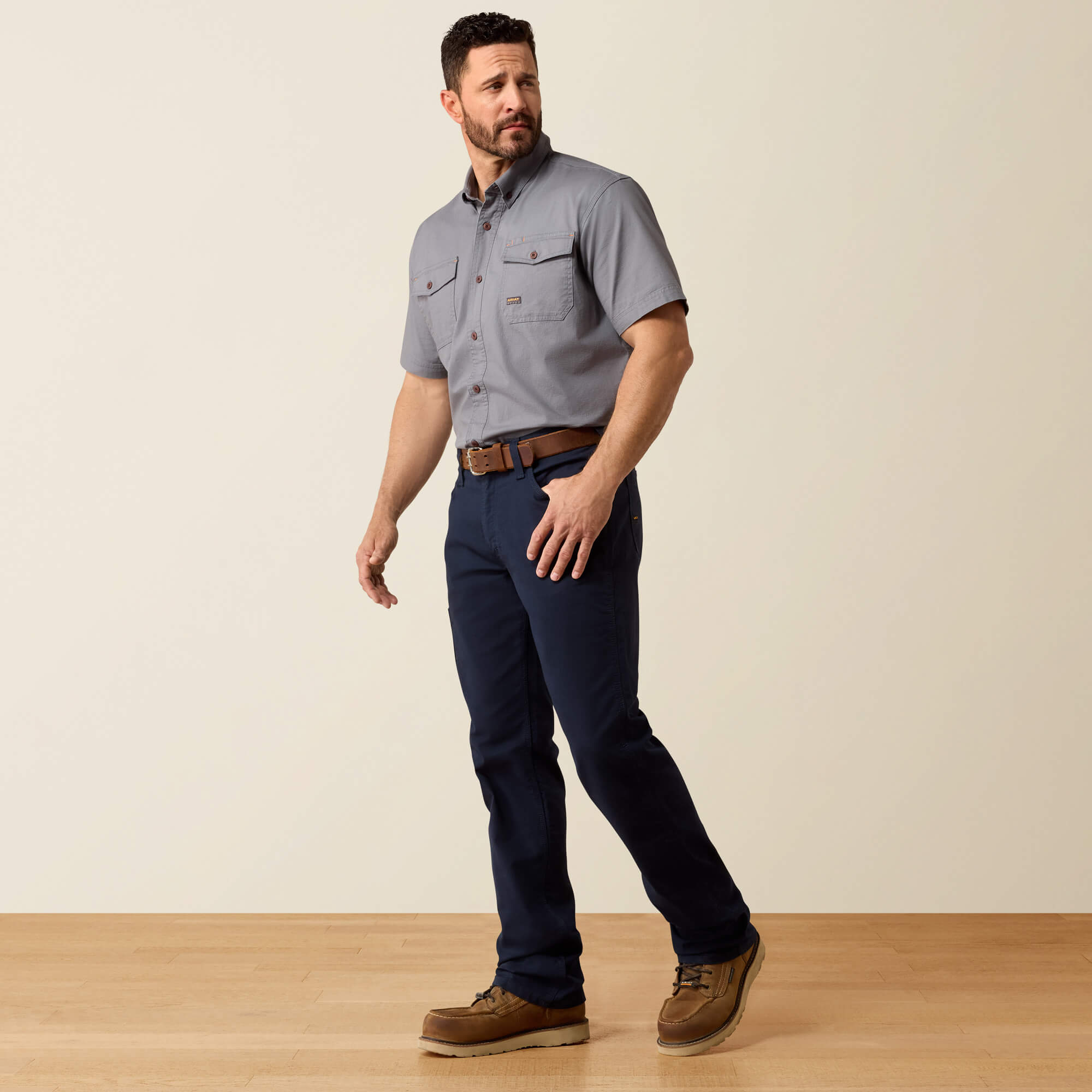 Rebar M4 Relaxed Made Tough DuraStretch Straight Leg Pants Full - DARK NAVY