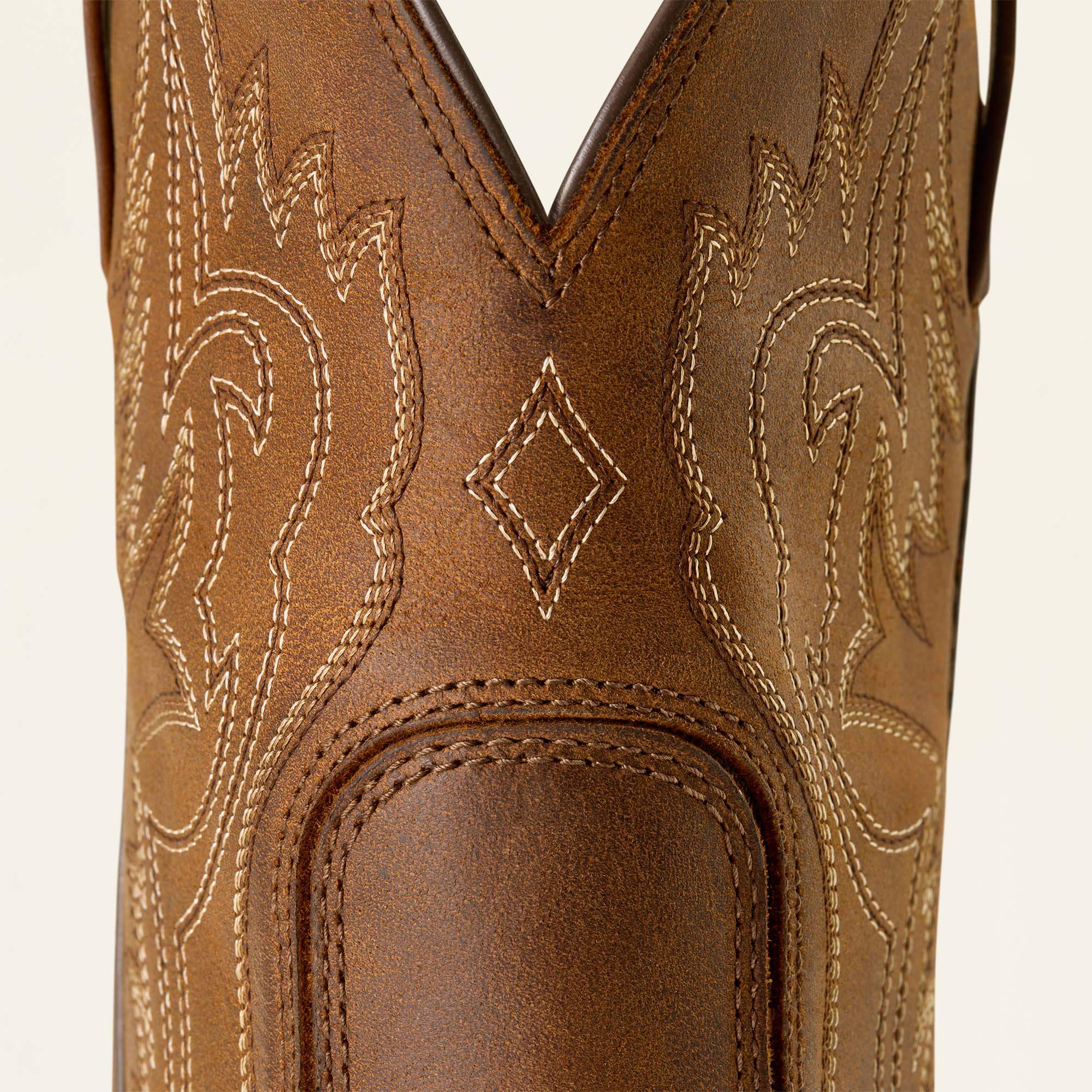 Western Big Rig Wide Square Toe Cowboy Boot 01 - DISTRESSED BROWN