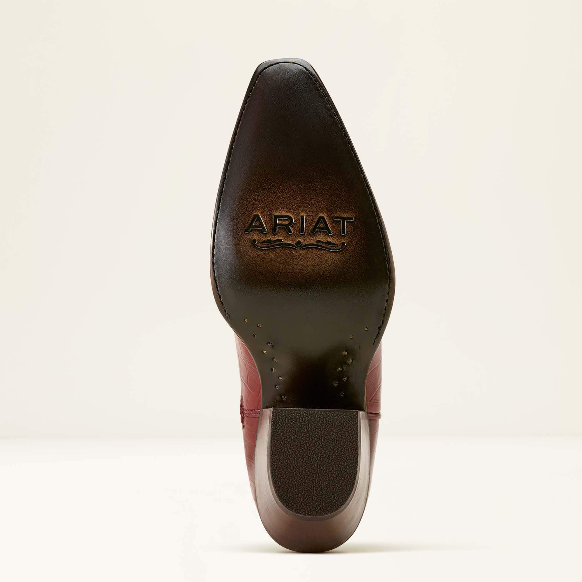 Casanova X Toe Western Boot Sole - LUXE DUBONNET CROC PRINT