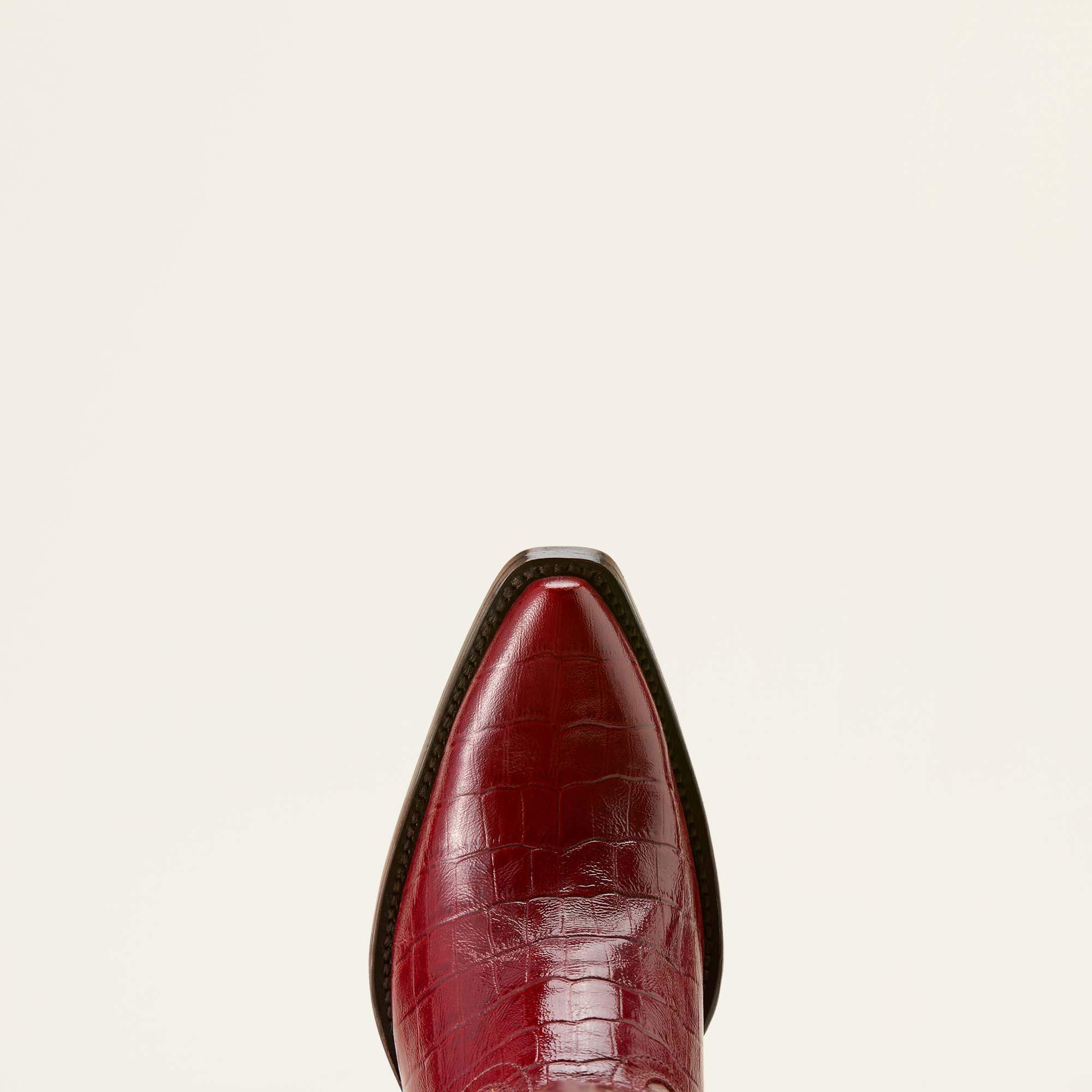 Casanova X Toe Western Boot Toe - LUXE DUBONNET CROC PRINT