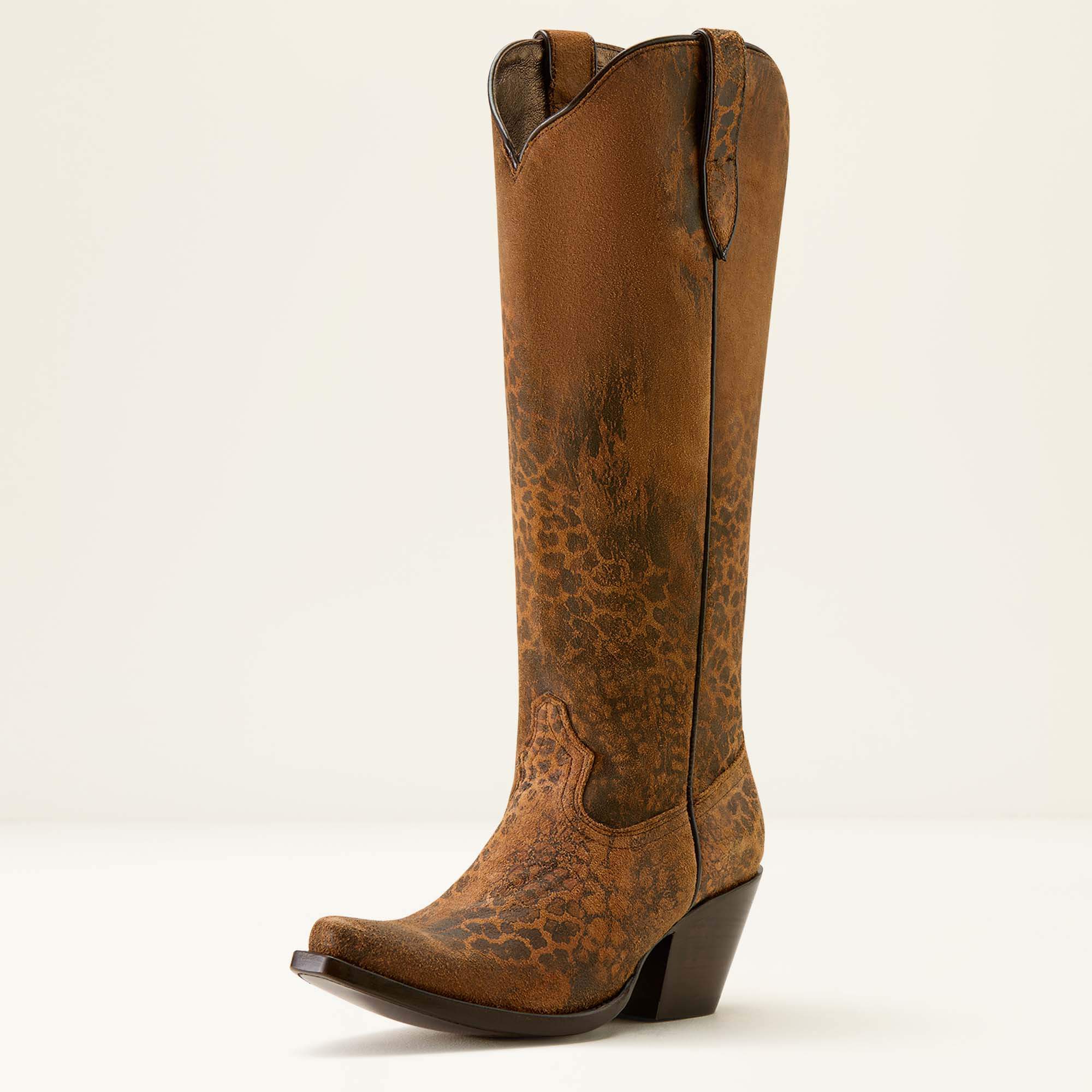 Casanova X Toe Western Boot 3-4 Front - DISTRESSED LEOPARD