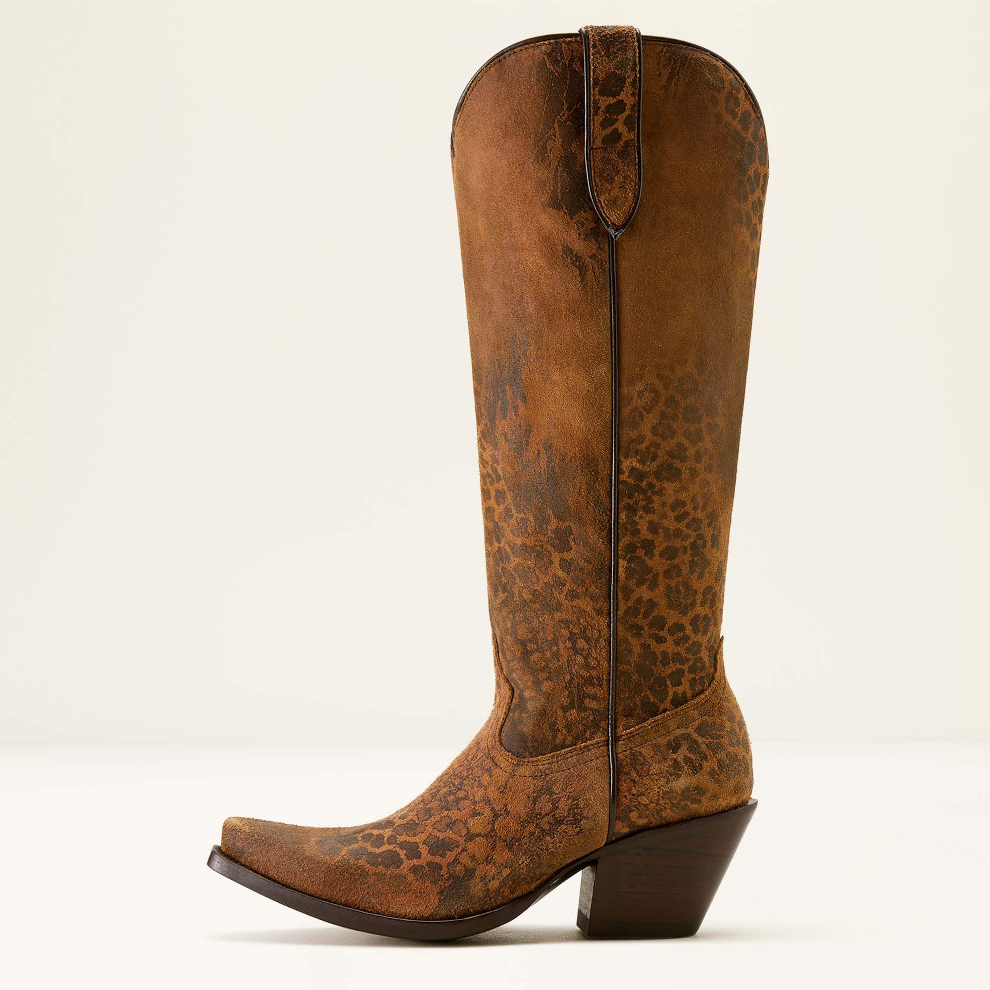 Casanova X Toe Western Boot Side - DISTRESSED LEOPARD