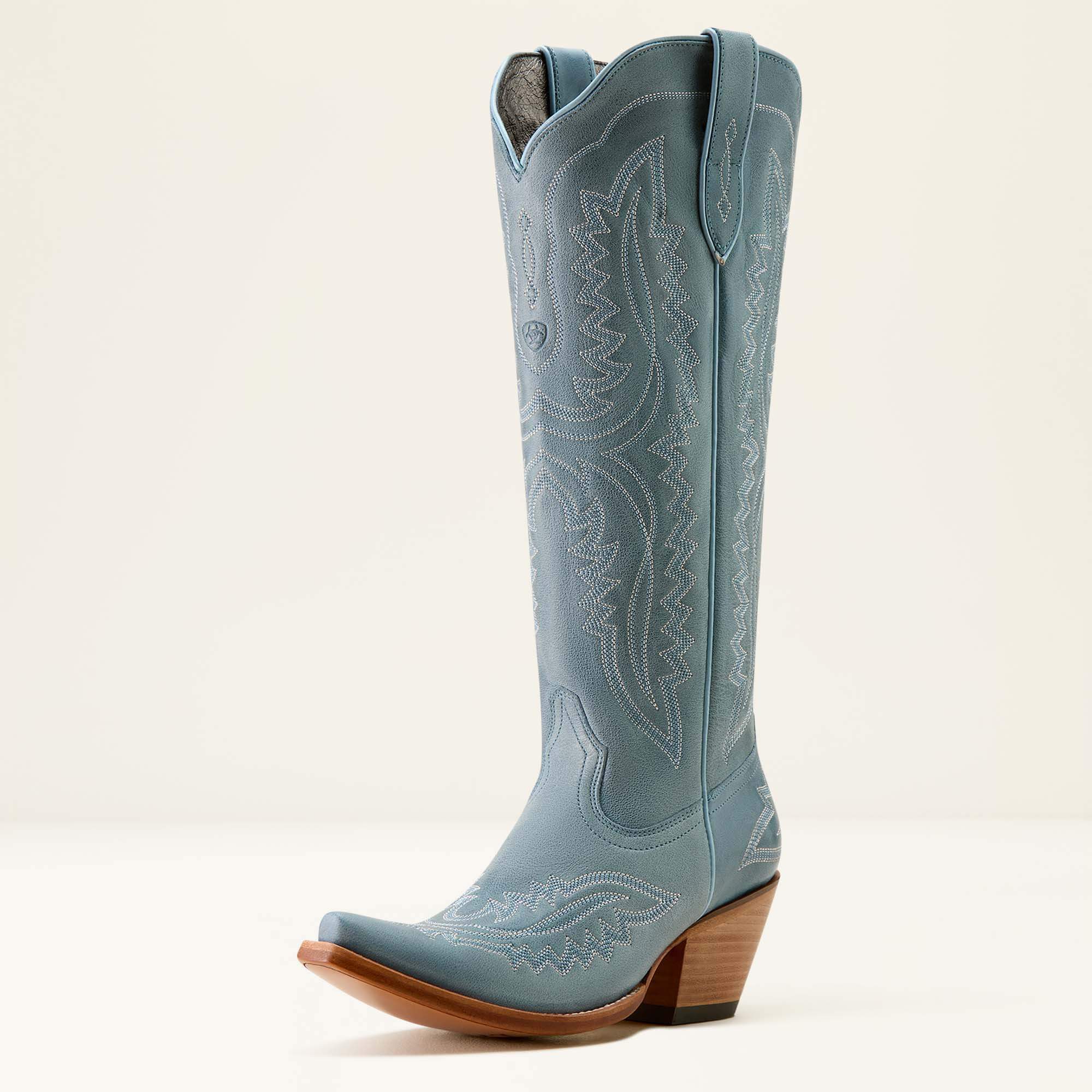 Casanova X Toe Western Boot 3-4 Front - VINTAGE DENIM