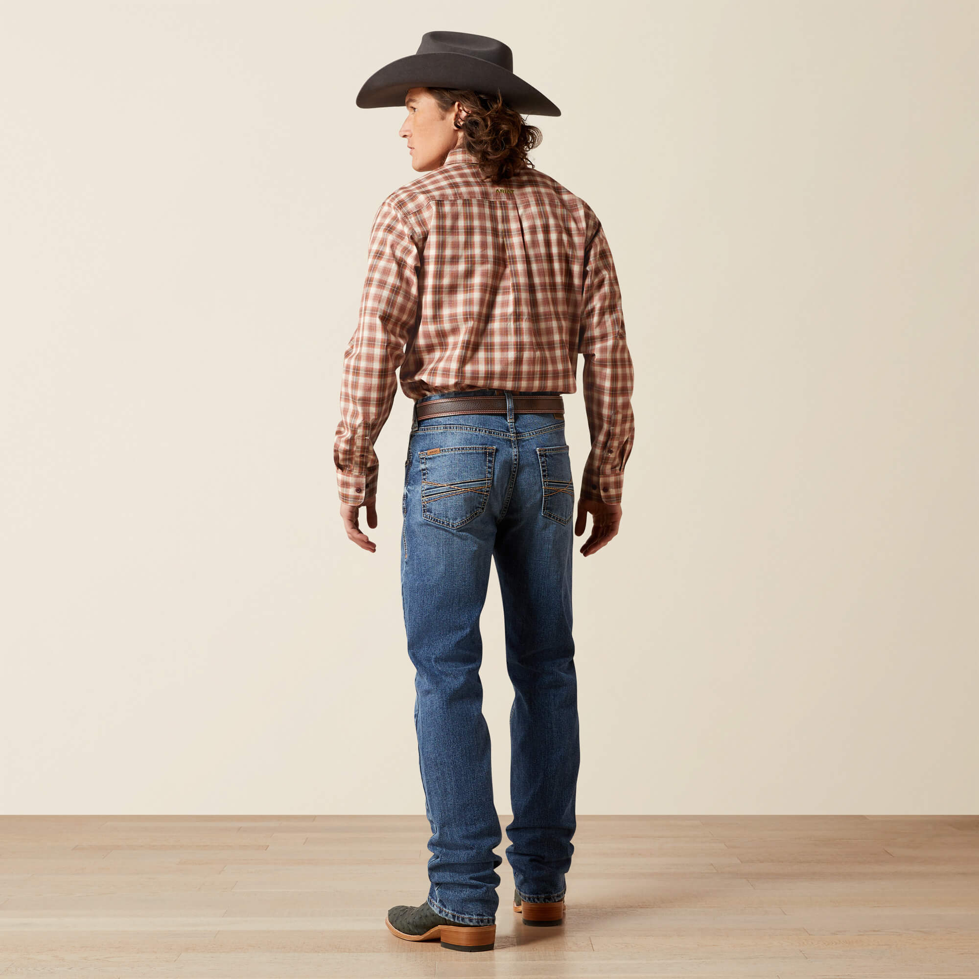 M7 Slim Rebel Classic Rise Straight Leg Jeans Back - LIVERMORE