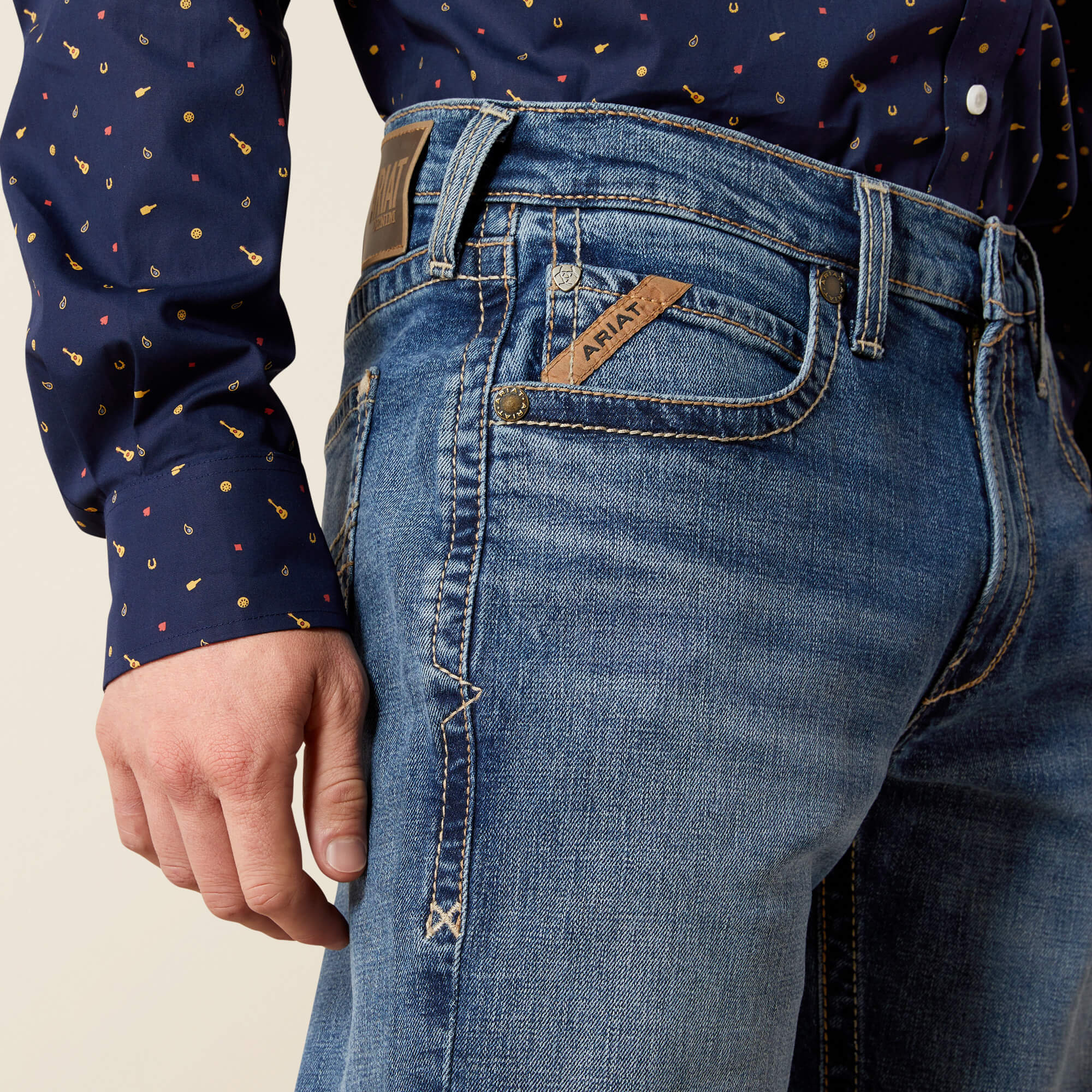 M5 Straight Calico Straight Leg Jean 01 - CARLOS