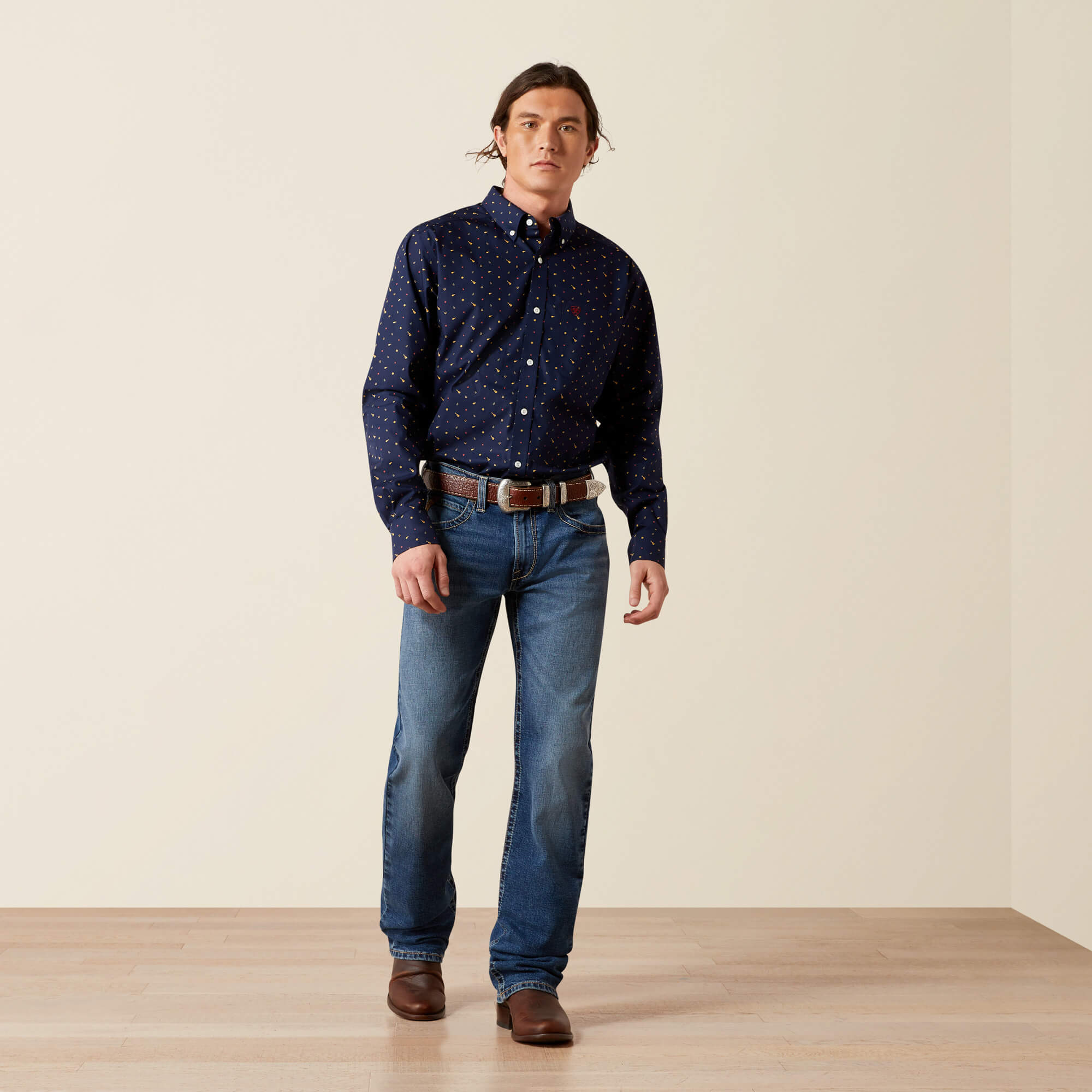 M5 Straight Calico Straight Leg Jean Full - CARLOS