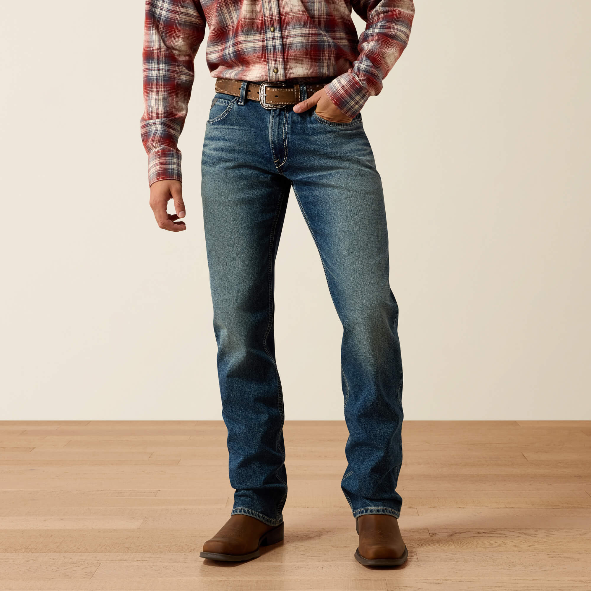 M4 Relaxed Acclimatize Dayne Boot Cut Jean Front - SILAS