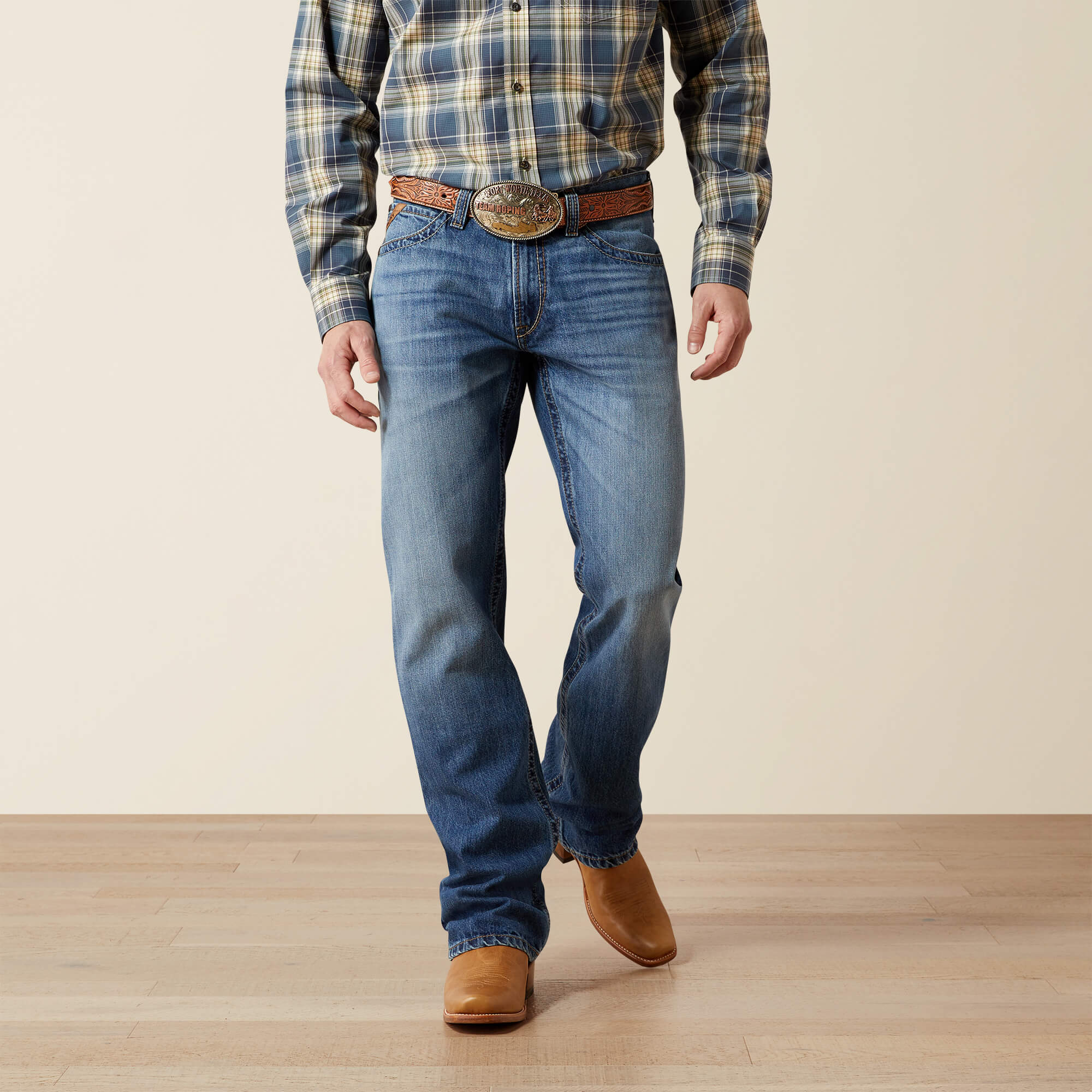M4 Relaxed Shane Boot Cut Jean Front - ROGERS