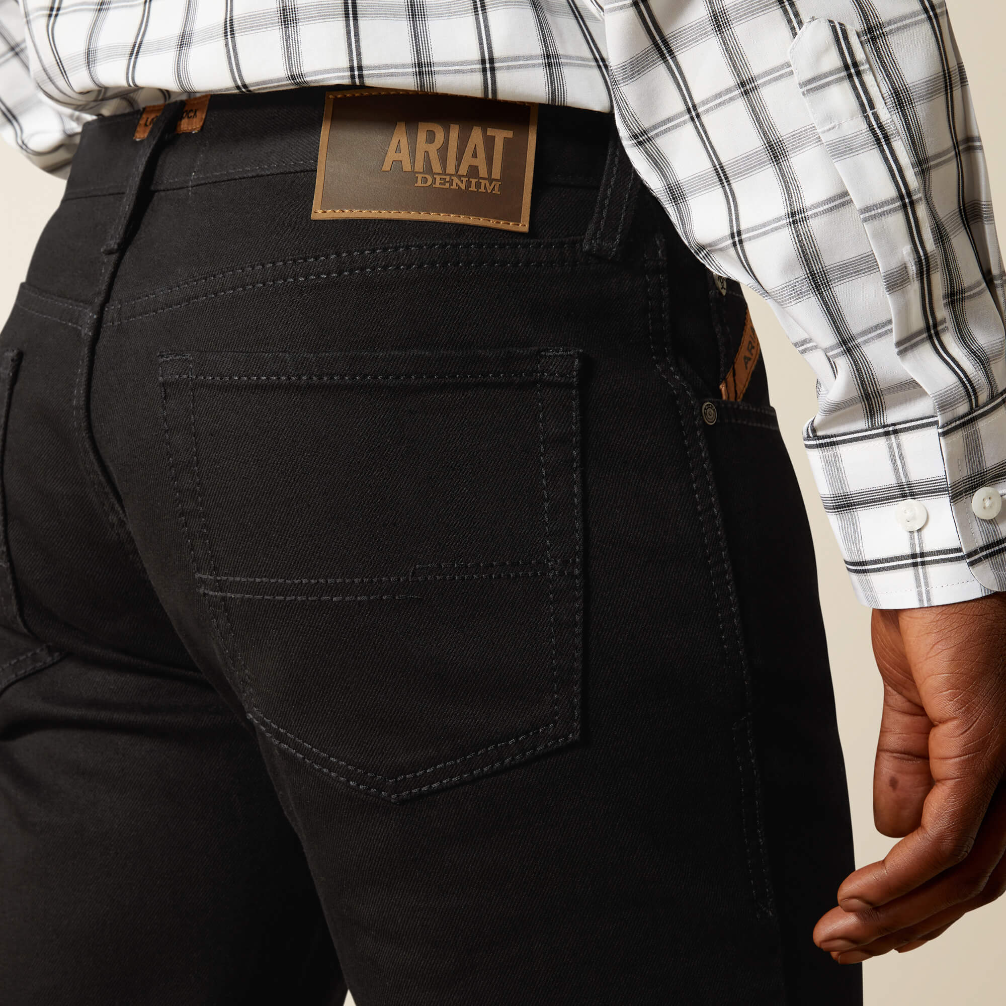 M4 Relaxed Hansen Boot Cut Jeans 02 - BLACK