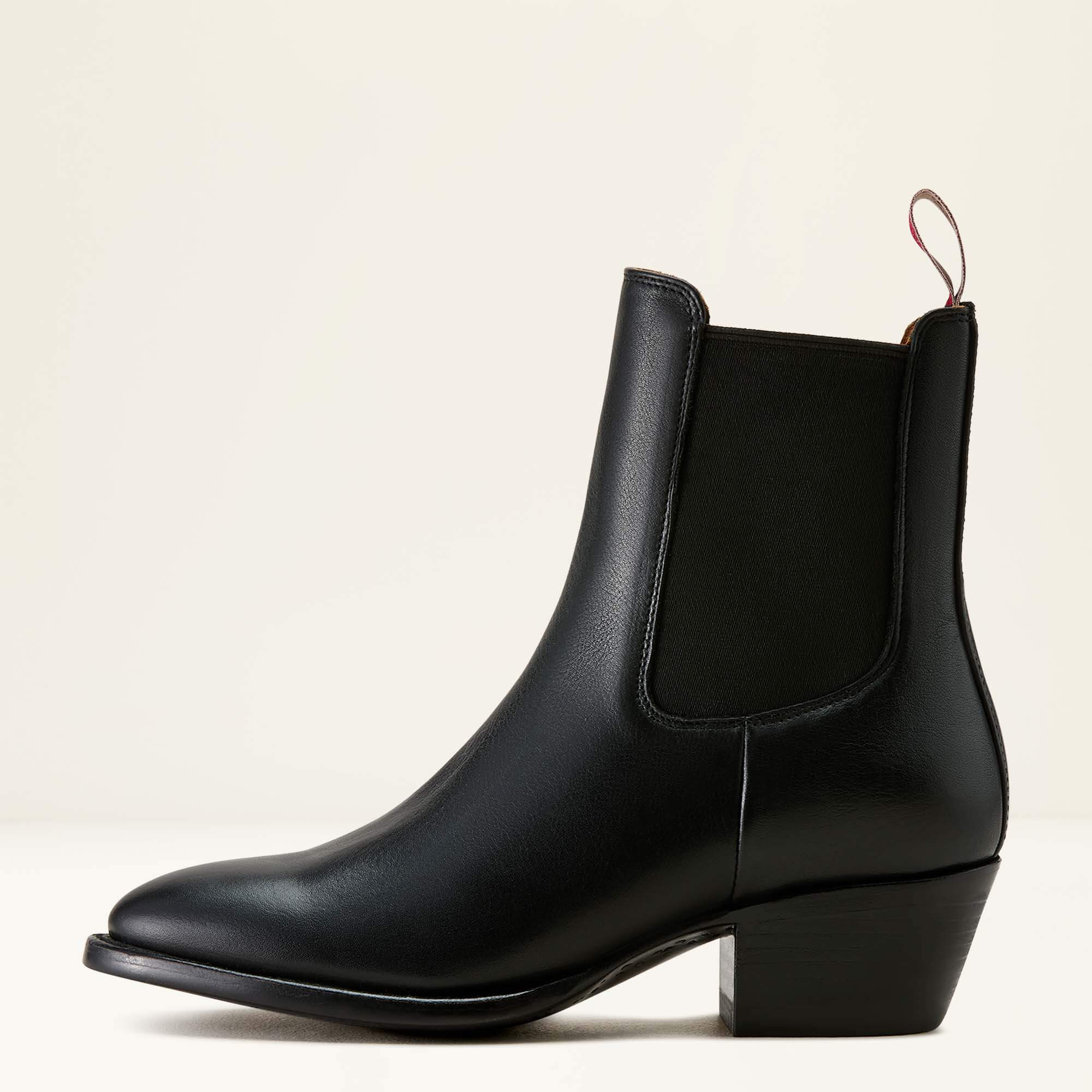Bench Made Eleanor Almond Toe Chelsea Boot Side - CARBON BLACK
