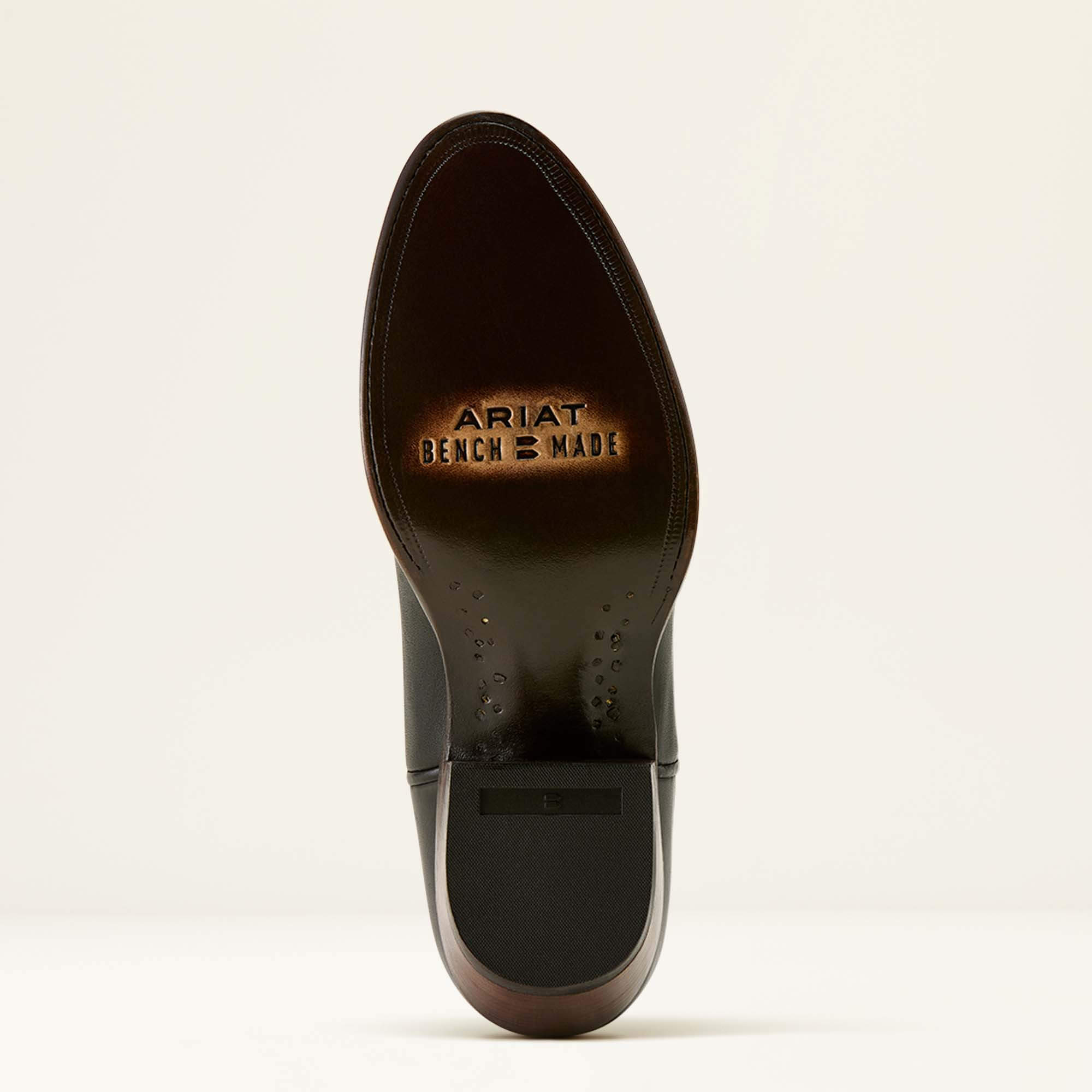 Bench Made Chaney Almond Toe Western Boot Sole - CARBON BLACK