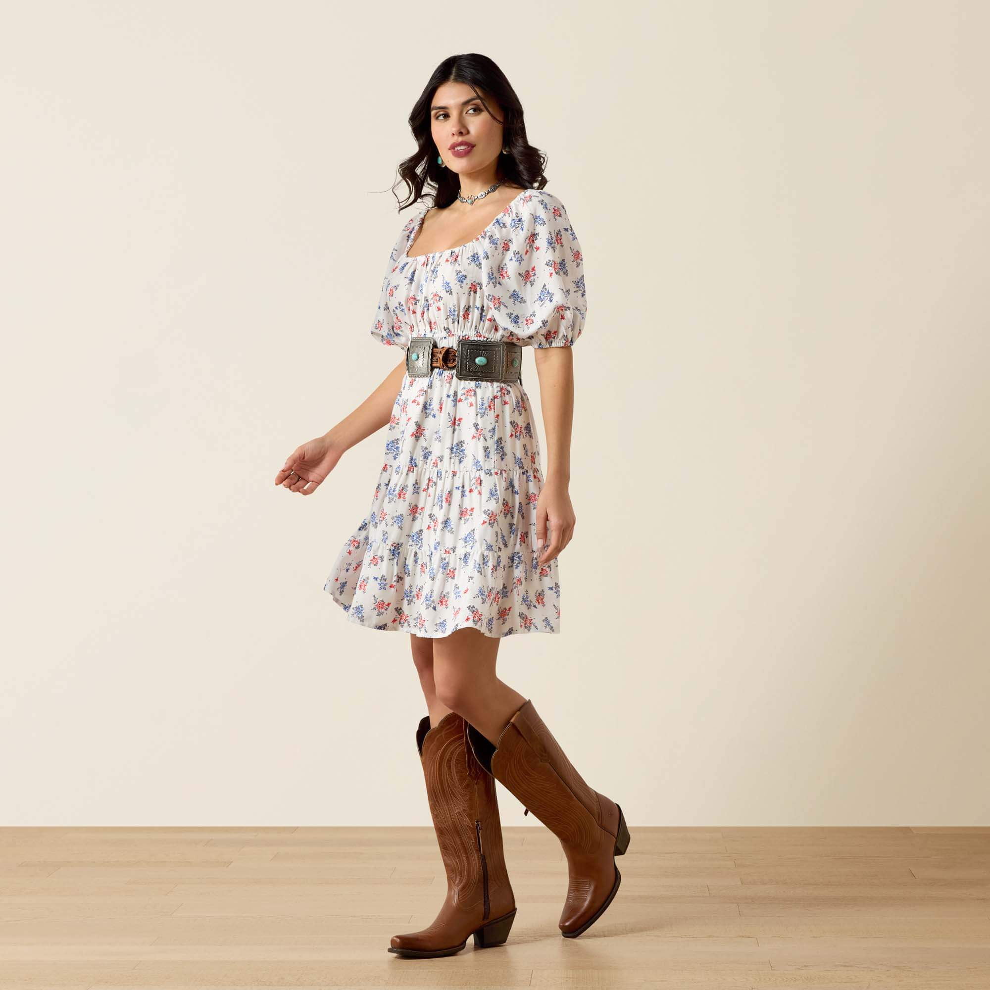 Juliet Dress Front - FLORAL PRINT