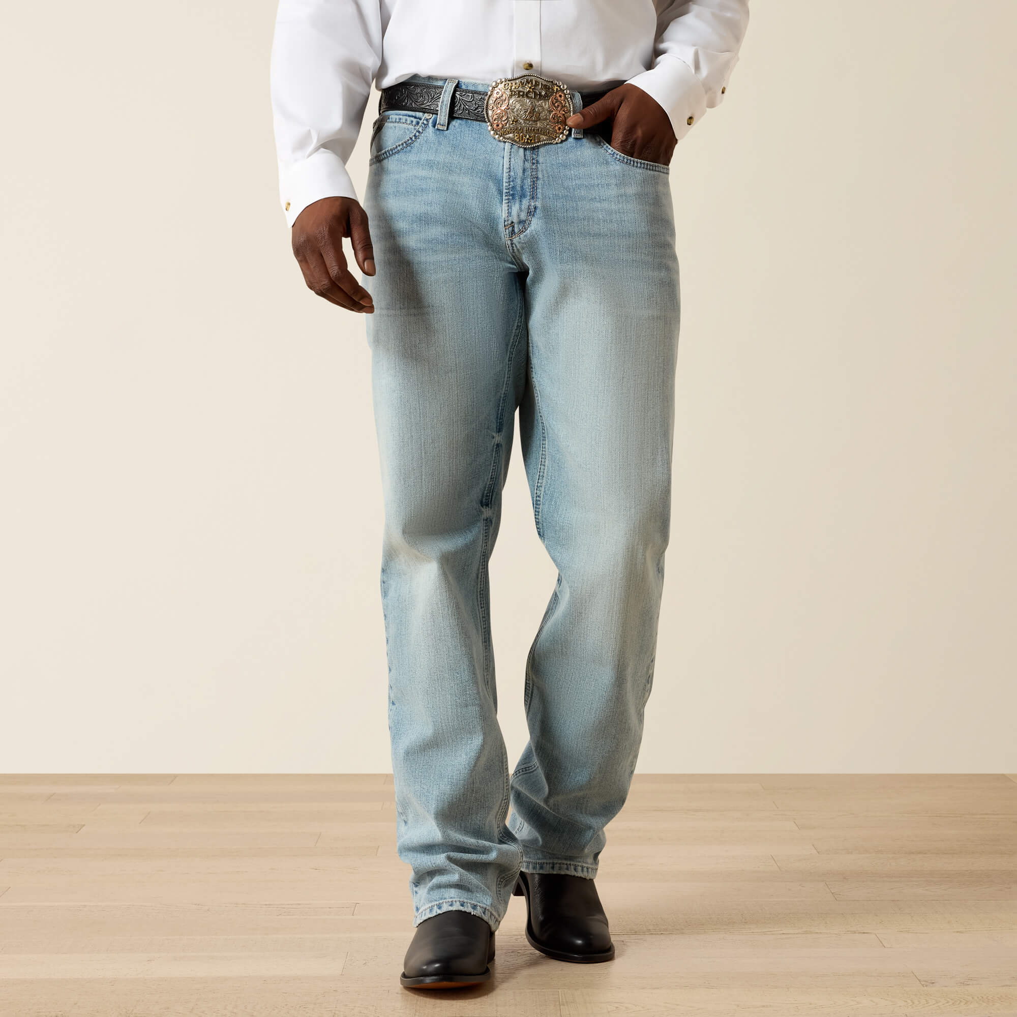 M3 Loose Kipp Straight Leg Jeans Front - WADE