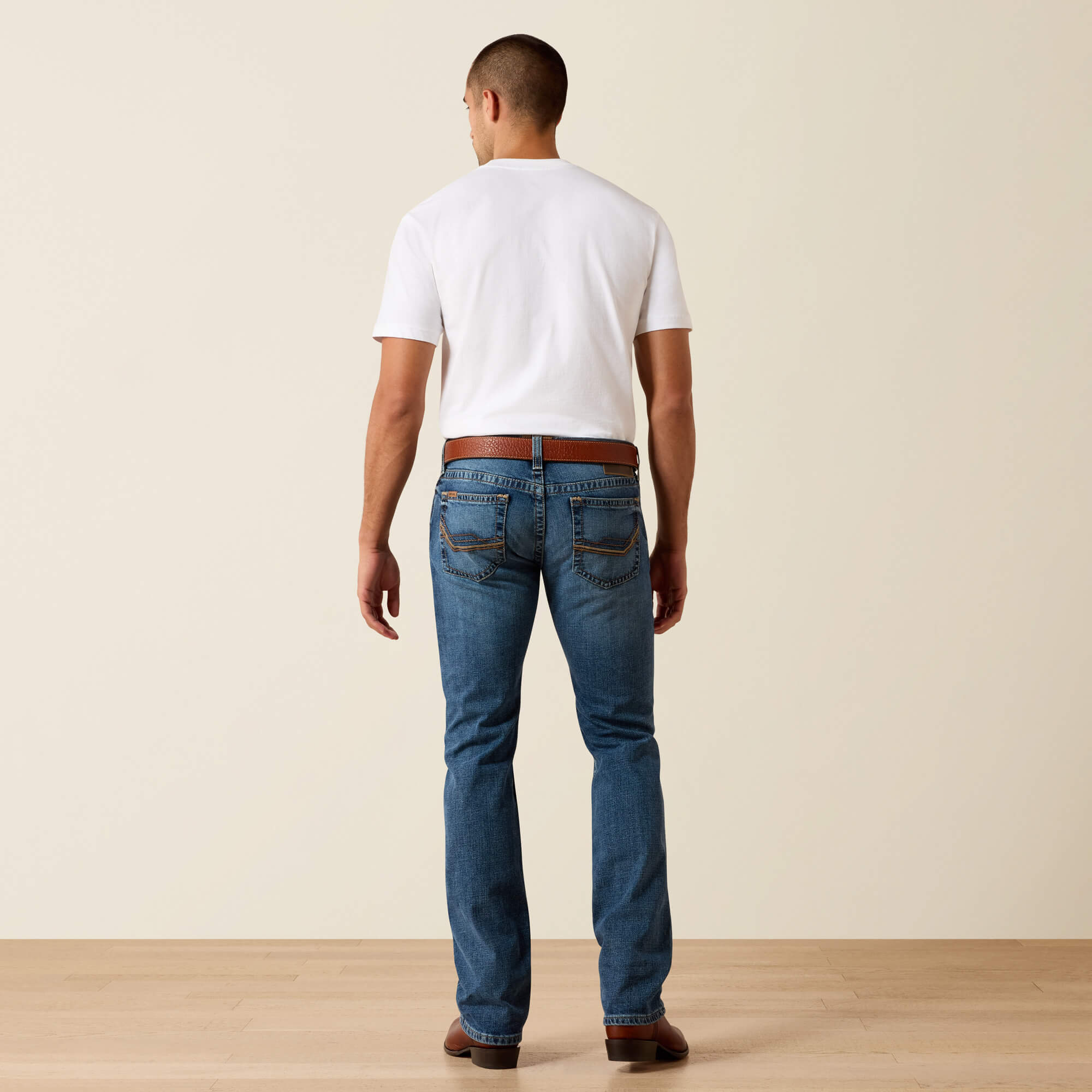 M7 Slim Axel Straight Leg Jeans Back - LIVERMORE