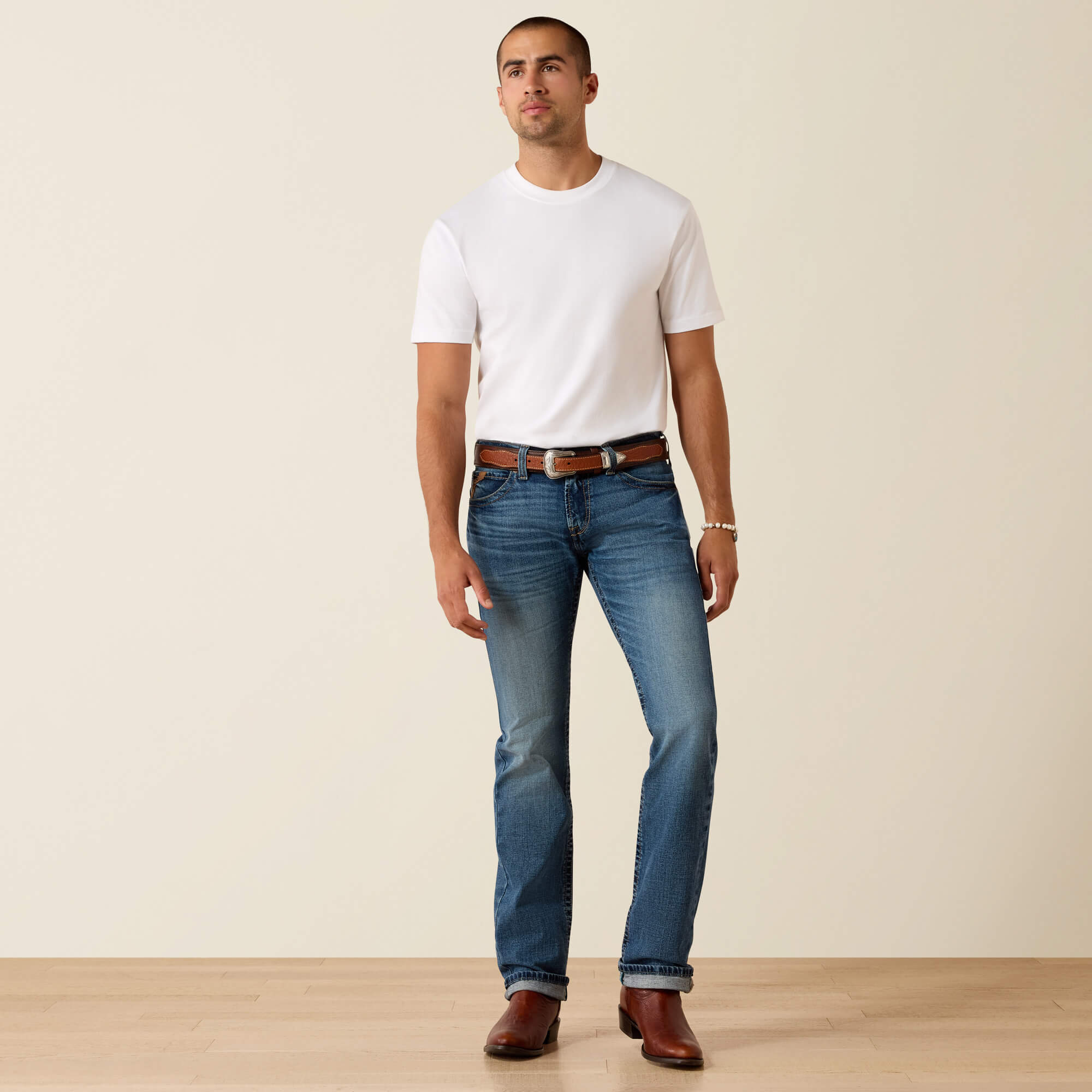 M7 Slim Axel Straight Leg Jeans Full - LIVERMORE
