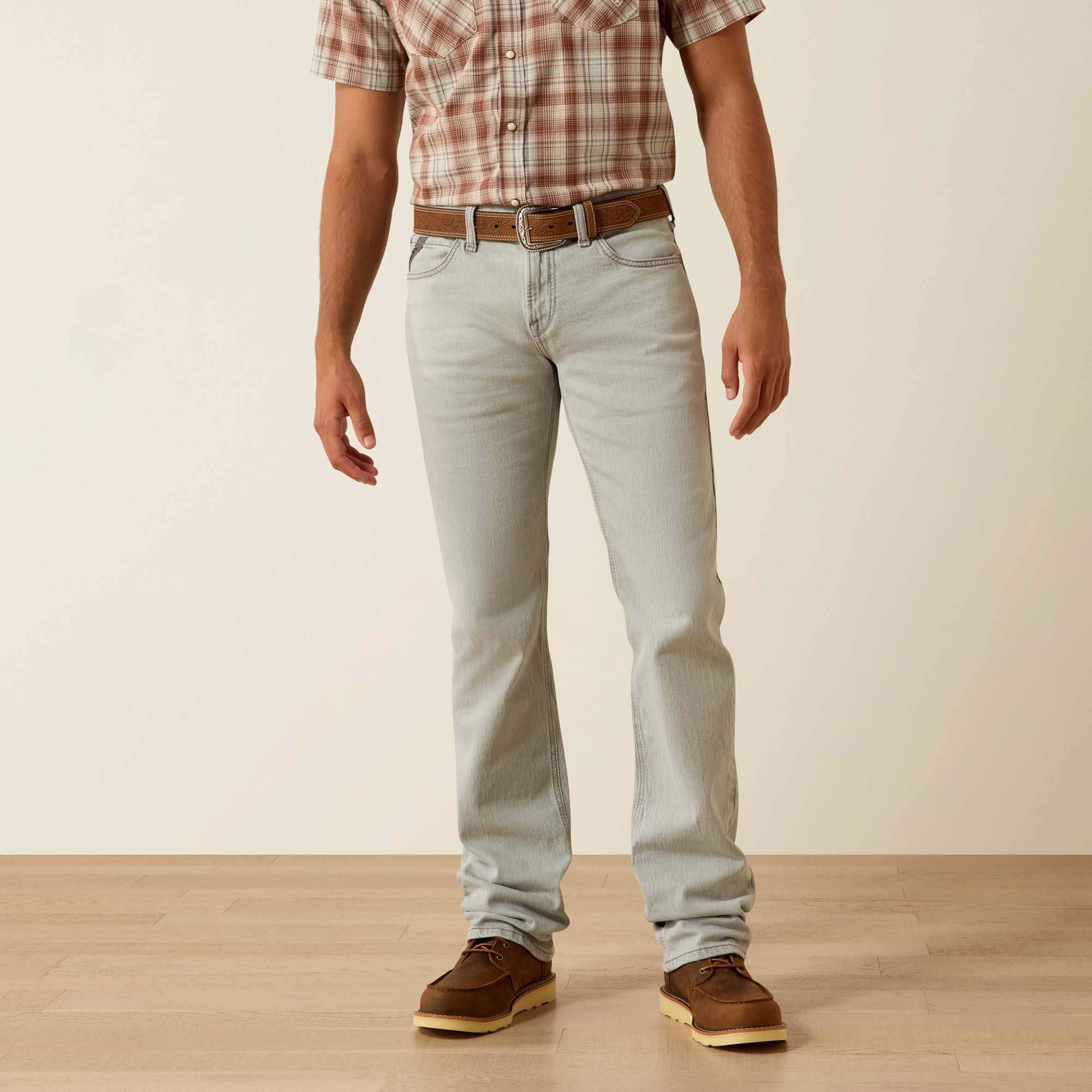 M7 Slim Oliver Straight Leg Jeans Front - TITAN