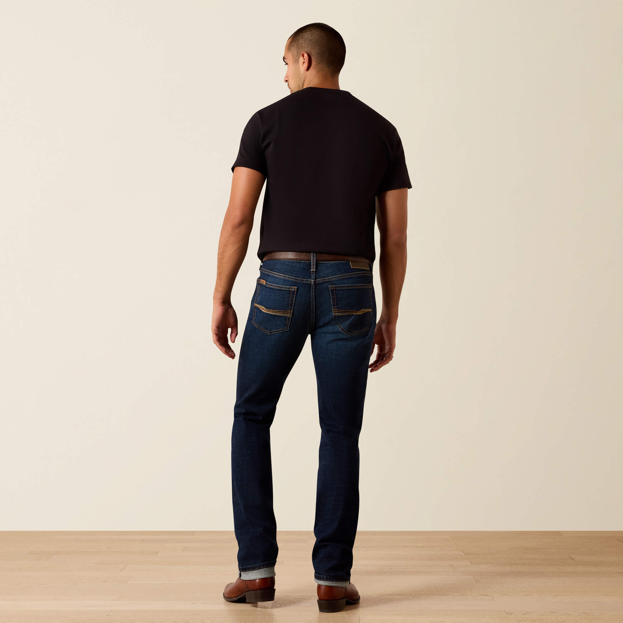 M8 Modern Brock Slim Straight Leg Jeans Back - LANGSTON