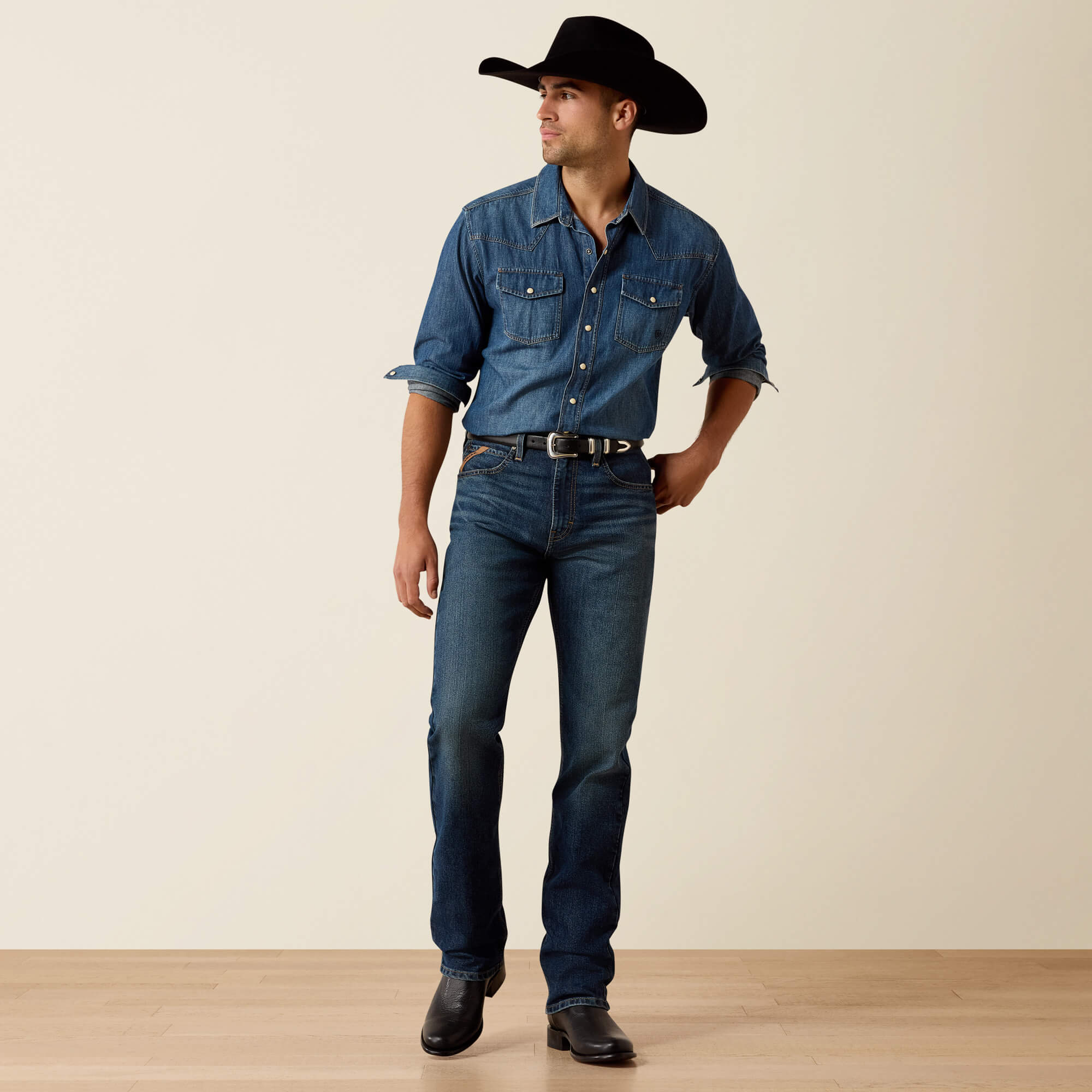 M7 Slim Ray Classic Rise Pro Series Straight Leg Jeans Full - ENCINITAS