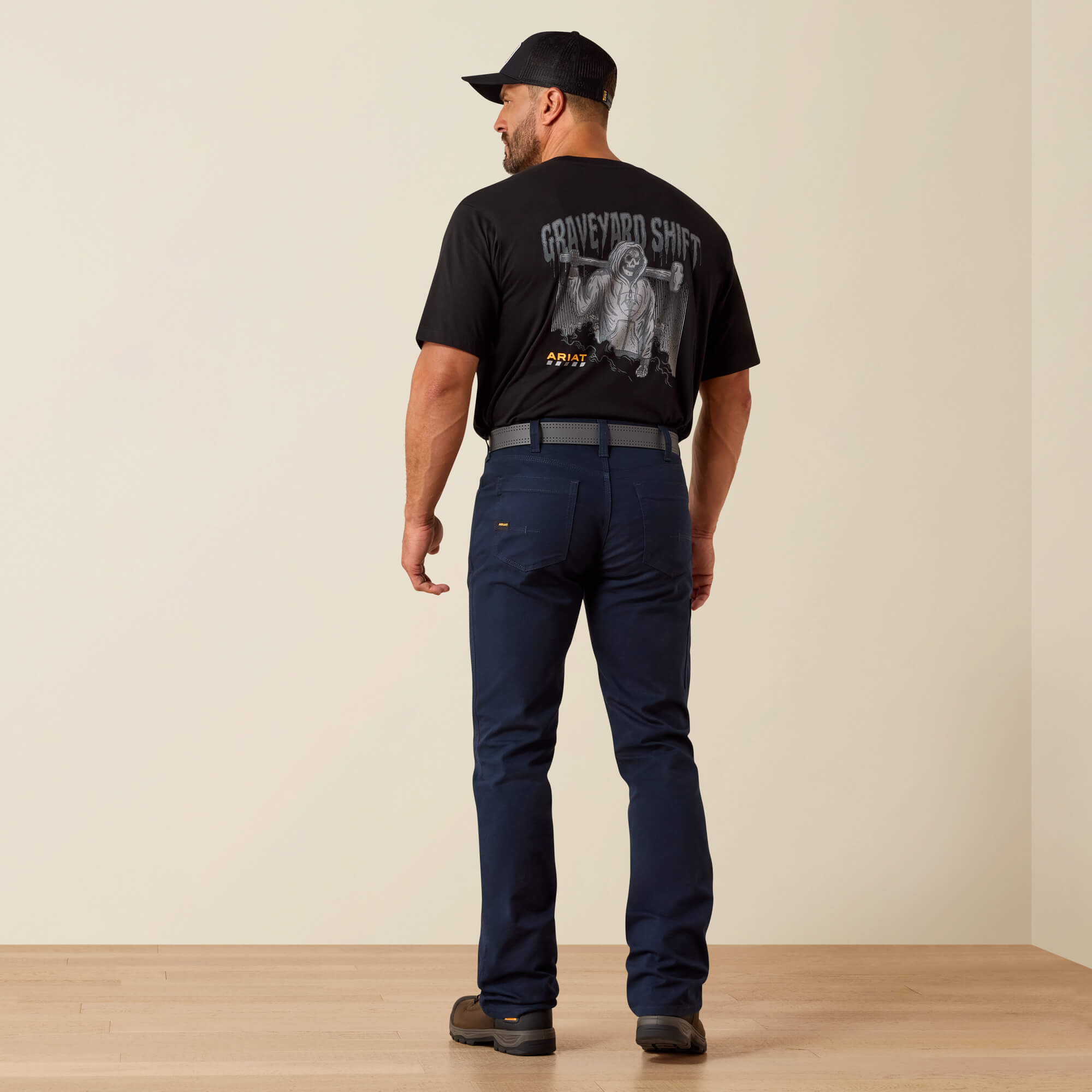Rebar M7 DuraStretch Made Tough Straight Pant Back - DARK NAVY