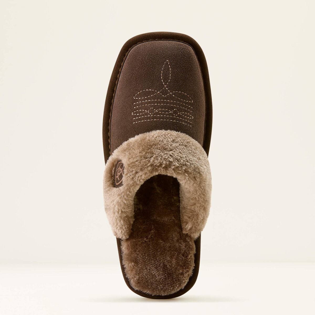 Jackie Square Toe Slipper - Chocolate