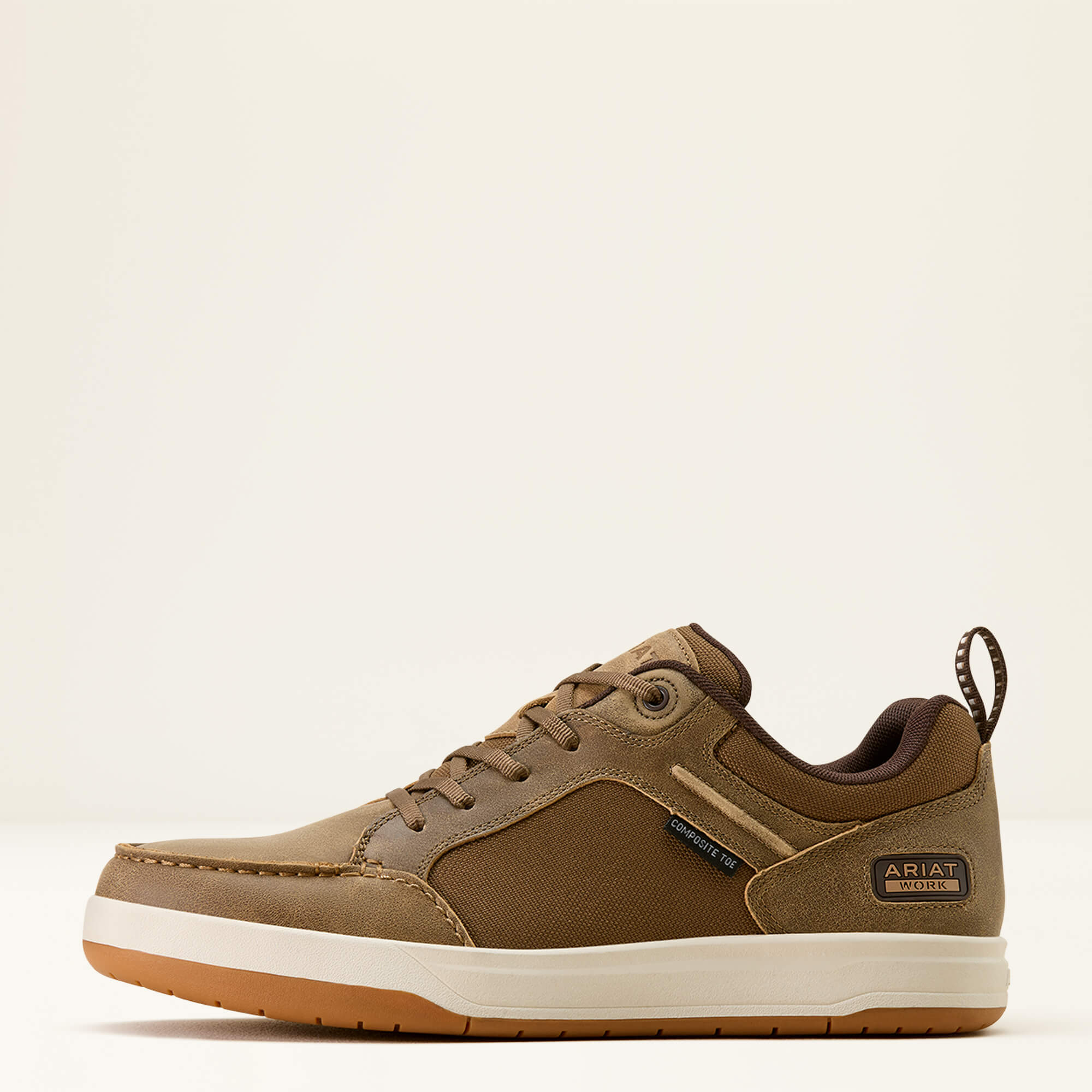 Outmatch Composite Toe Work Shoe Side - BROWN BOMBER