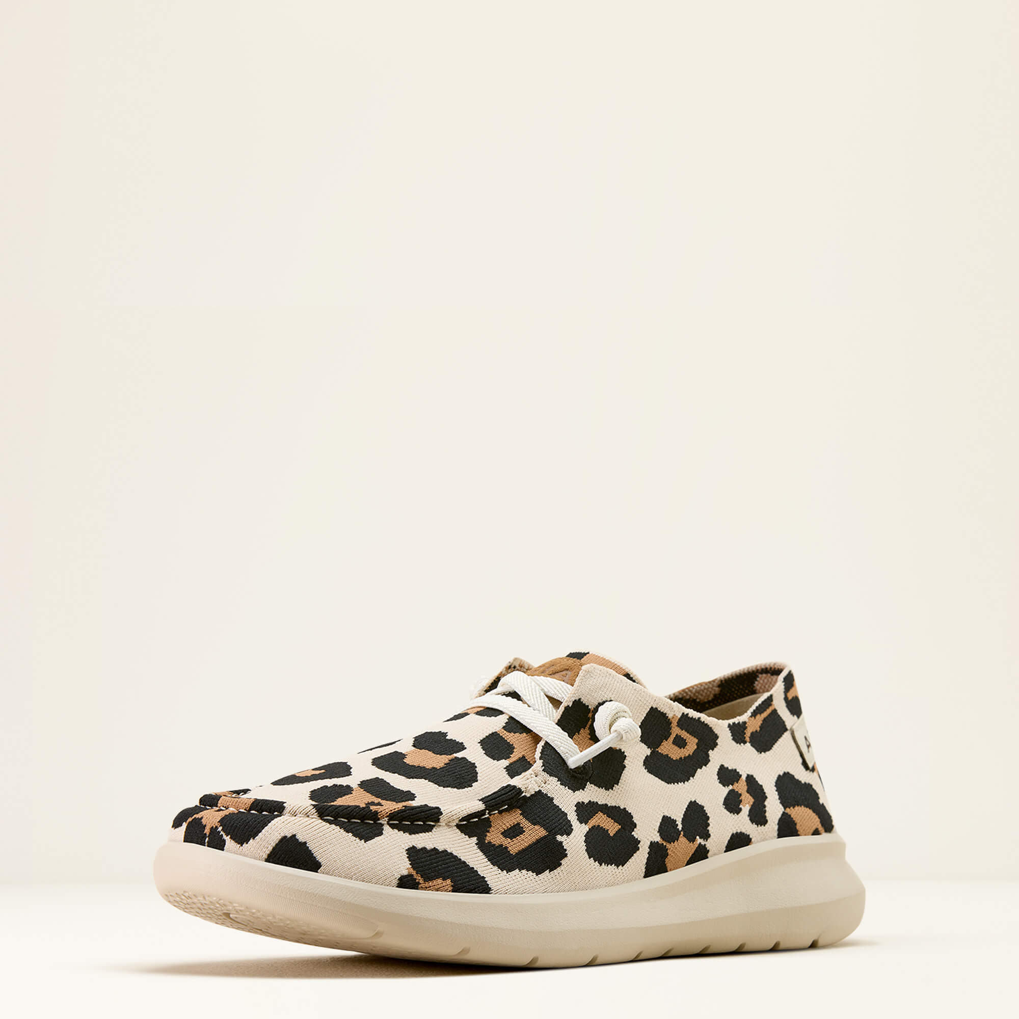 Hilo Shoe 3-4 Front - LIGHT LEOPARD KNIT