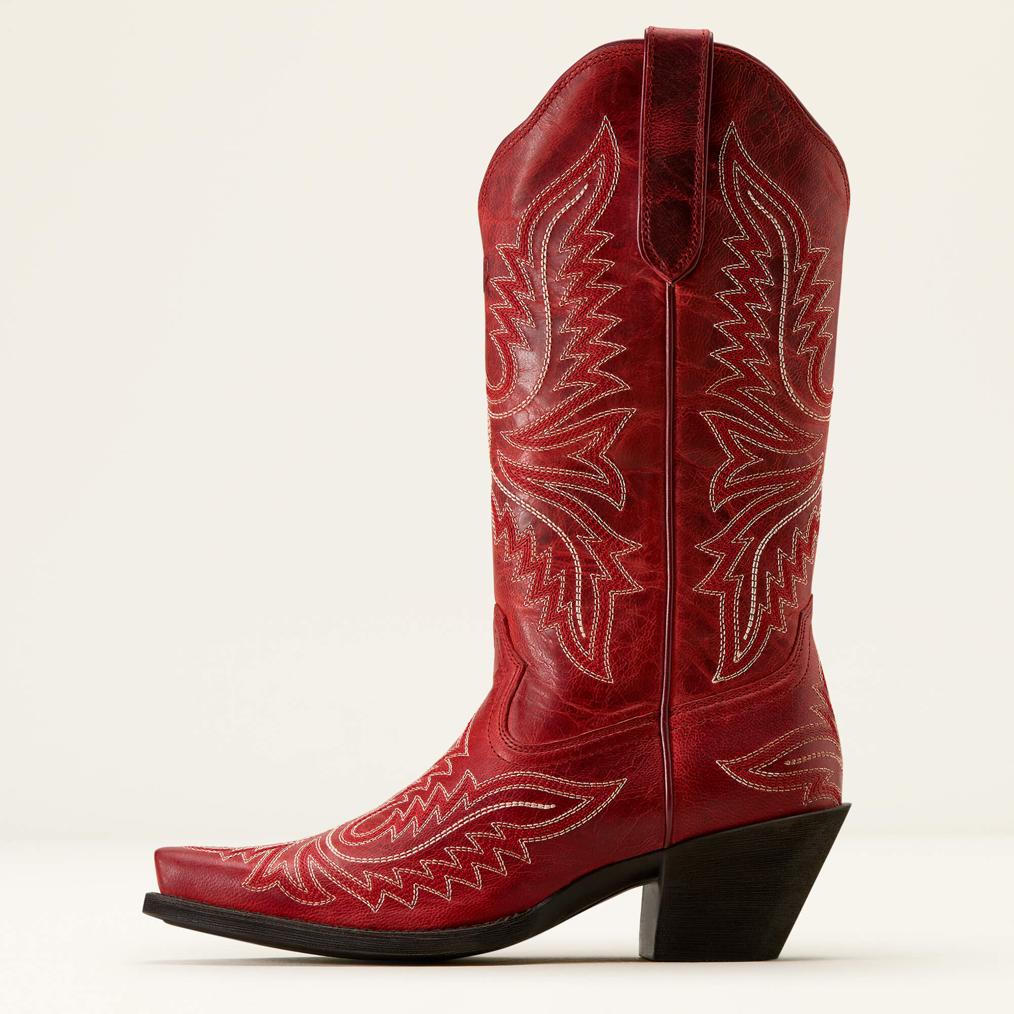 Round Up Collins D Toe Western Boot Side - GRENADINE