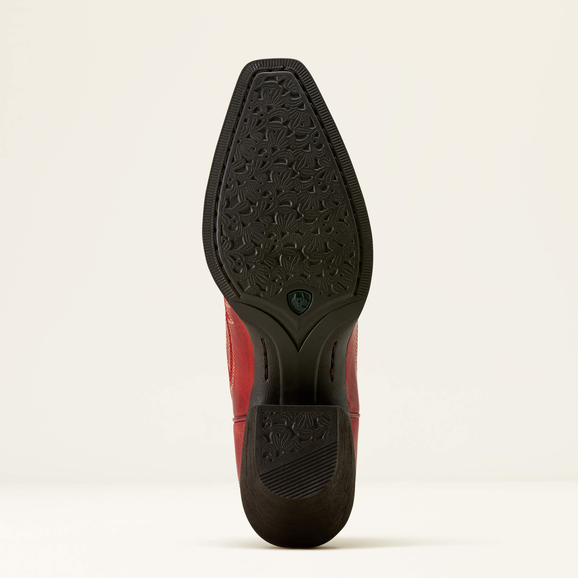 Round Up Collins D Toe Western Boot Sole - GRENADINE