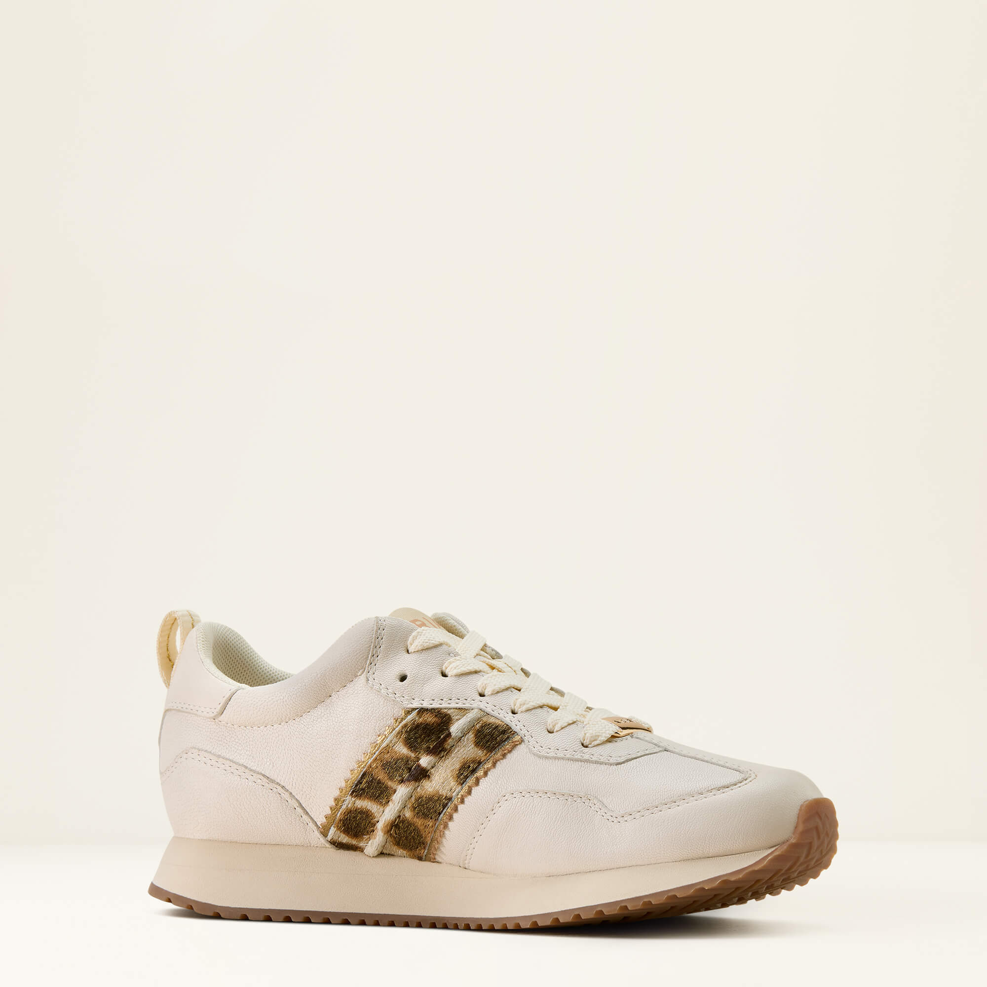 Ranch Runner Shoe Medial - BRIGHT CREAM|GILDED LEOPARD HAIR ON
