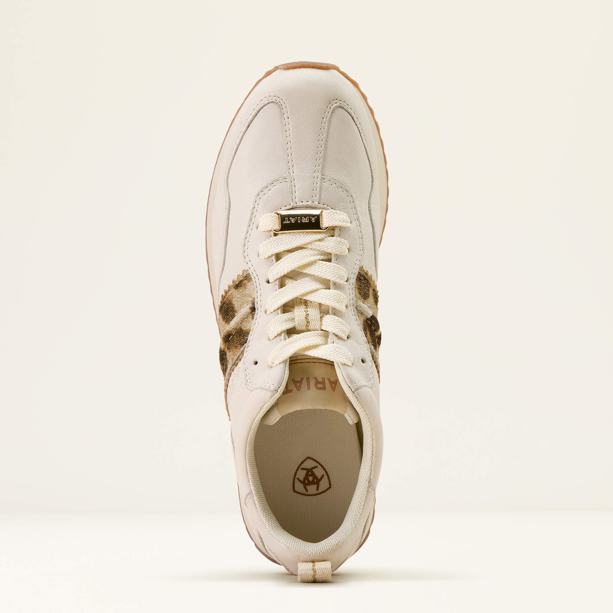 Ranch Runner Shoe Toe - BRIGHT CREAM|GILDED LEOPARD HAIR ON