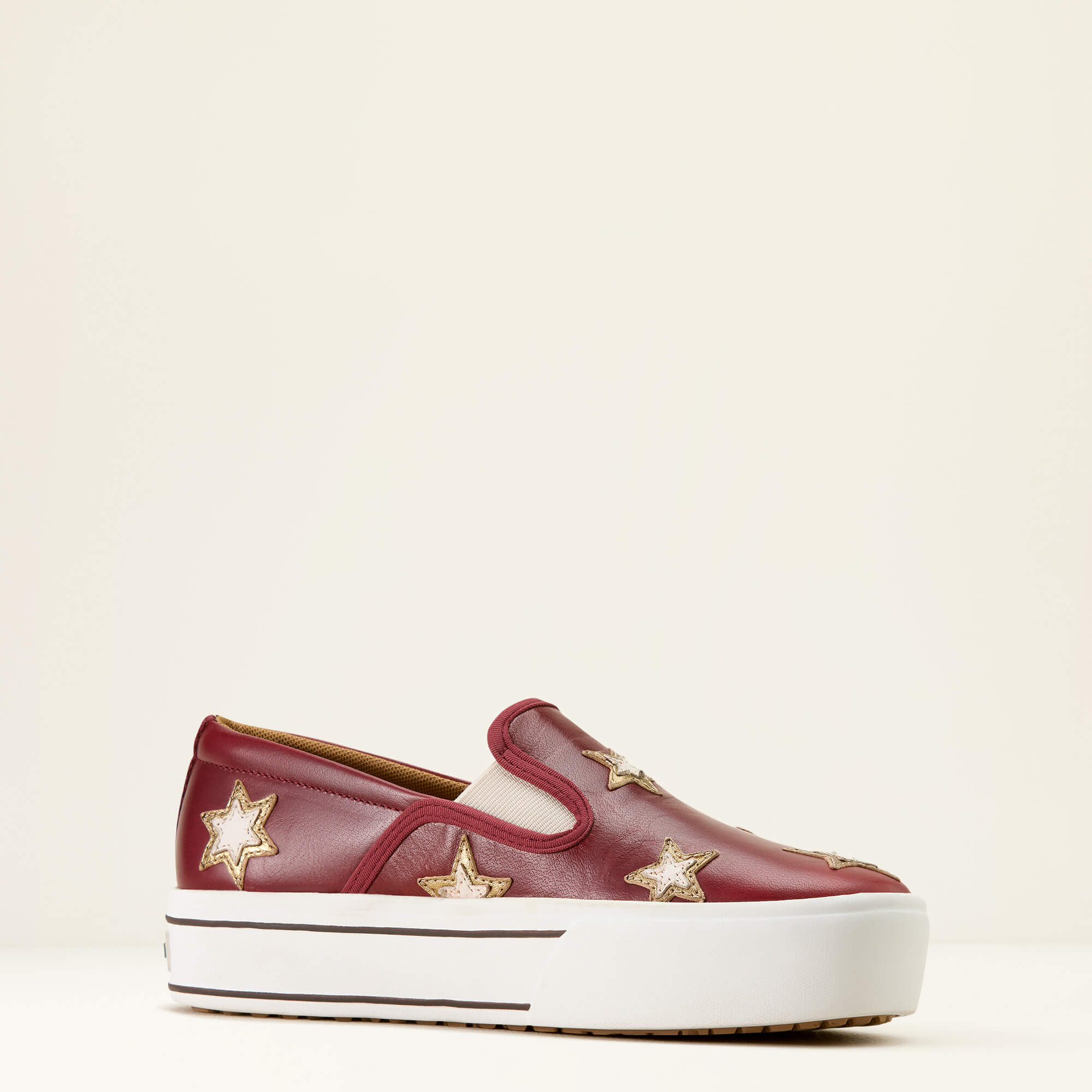 Skylar Star Slip On Shoe Medial - CHERRY HEAT