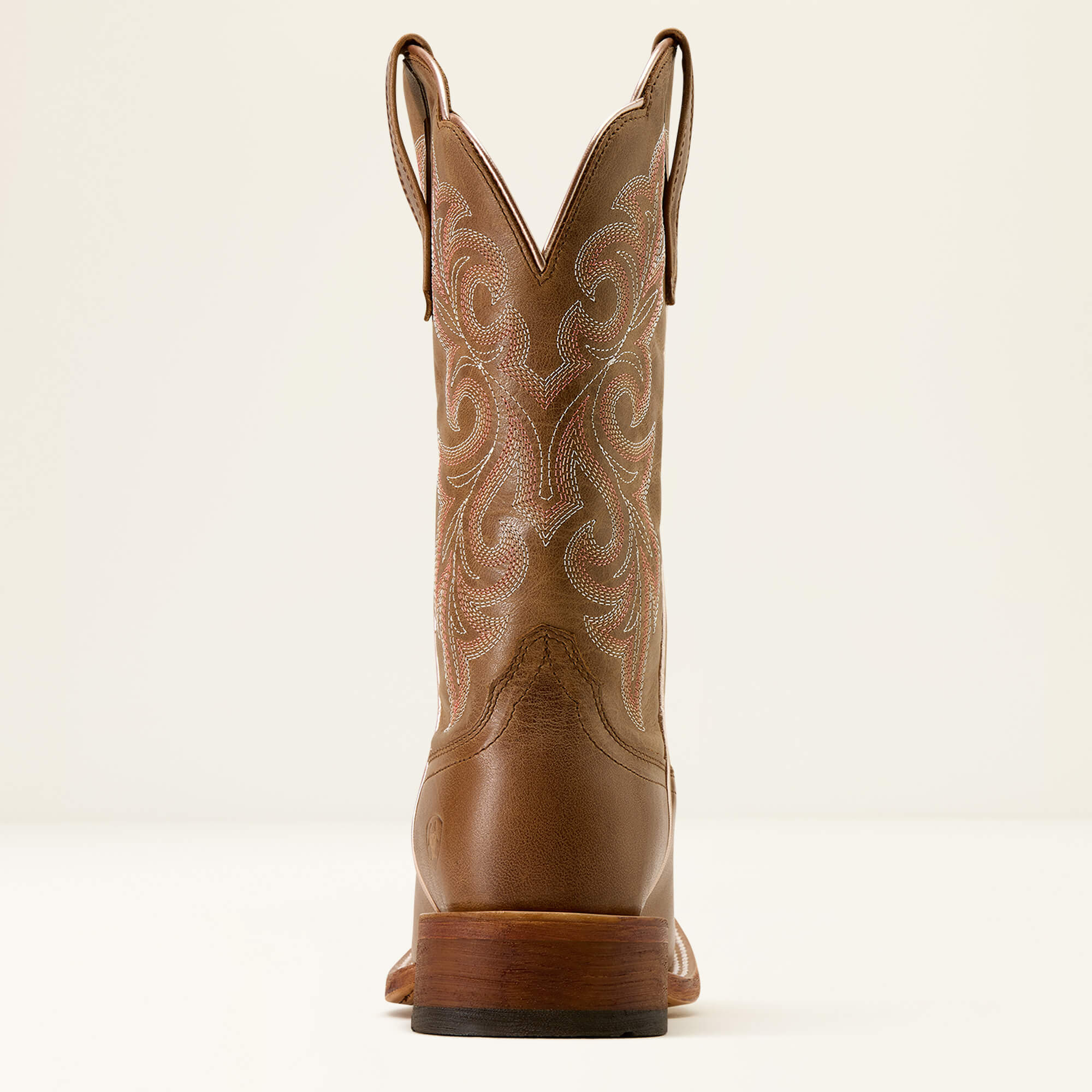 County Lane Wide Square Toe Western Boot Heel - NATURAL TAN