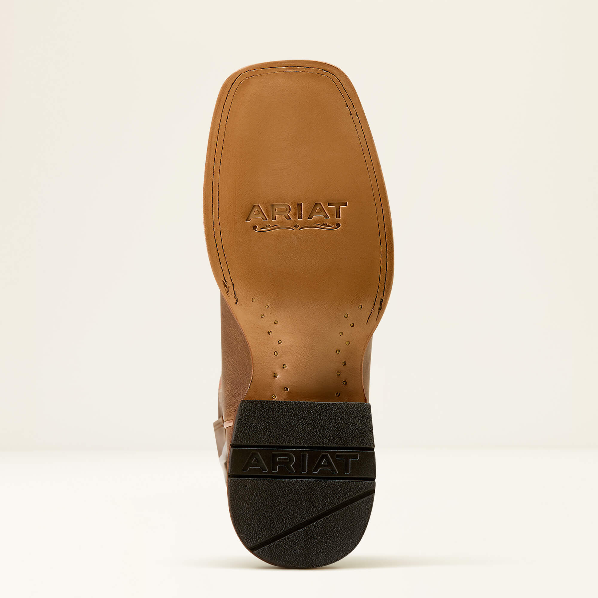 County Lane Wide Square Toe Western Boot Sole - NATURAL TAN