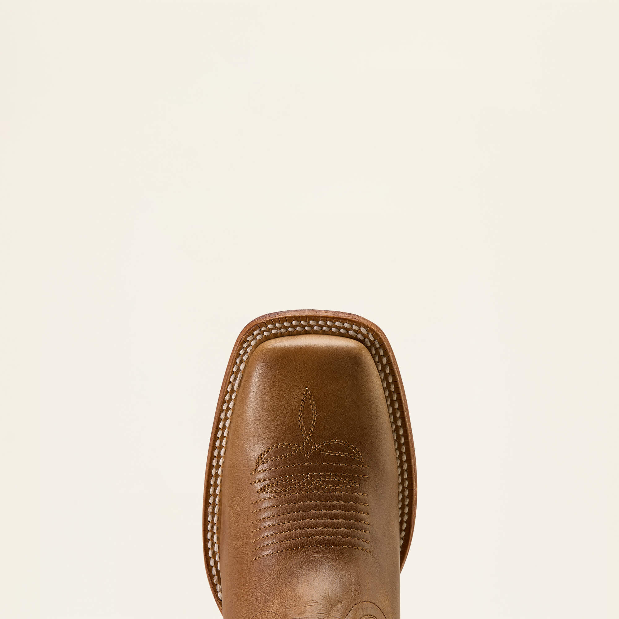 County Lane Wide Square Toe Western Boot Toe - NATURAL TAN