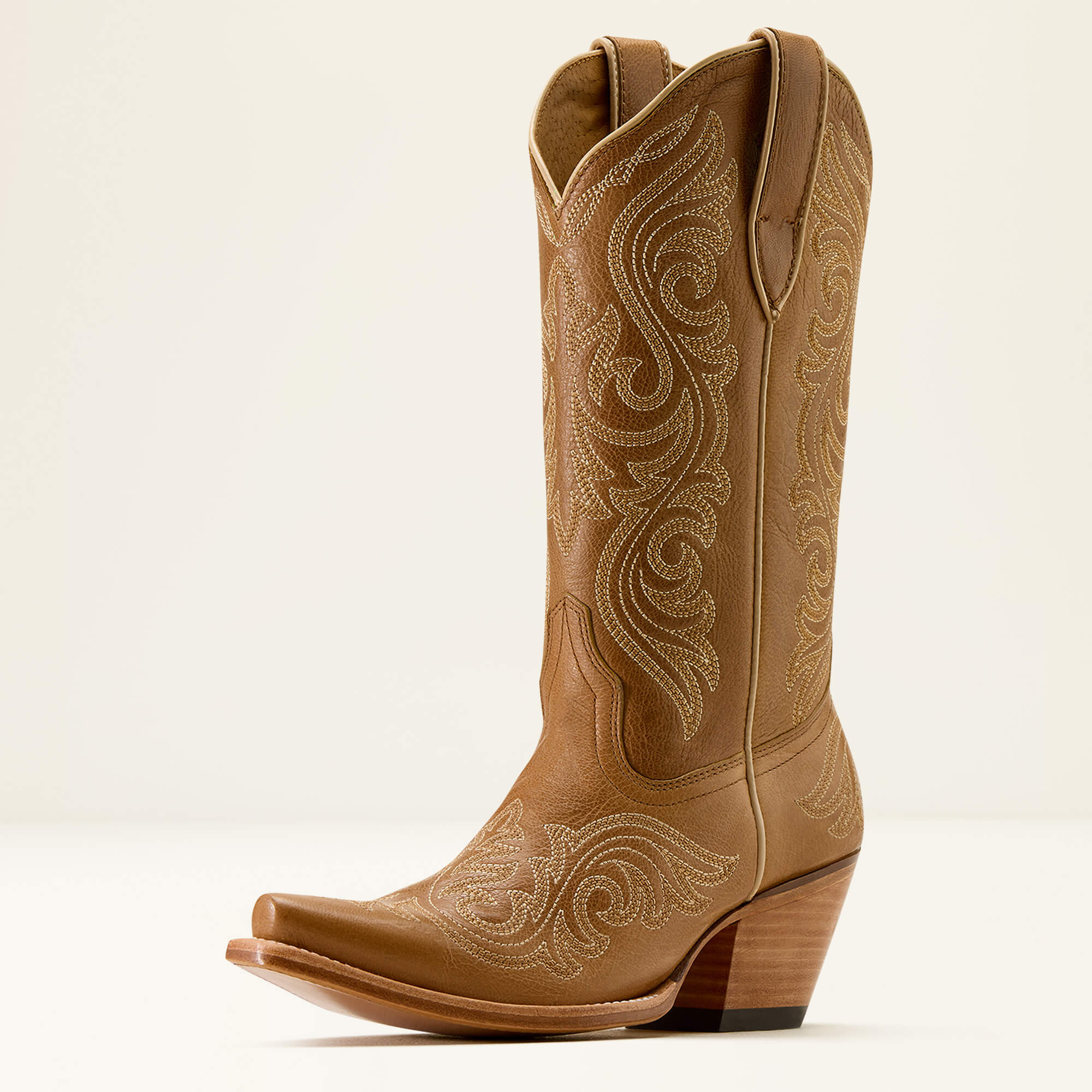 Amora X Toe Western Boot 3-4 Front - SHADES OF GRAIN