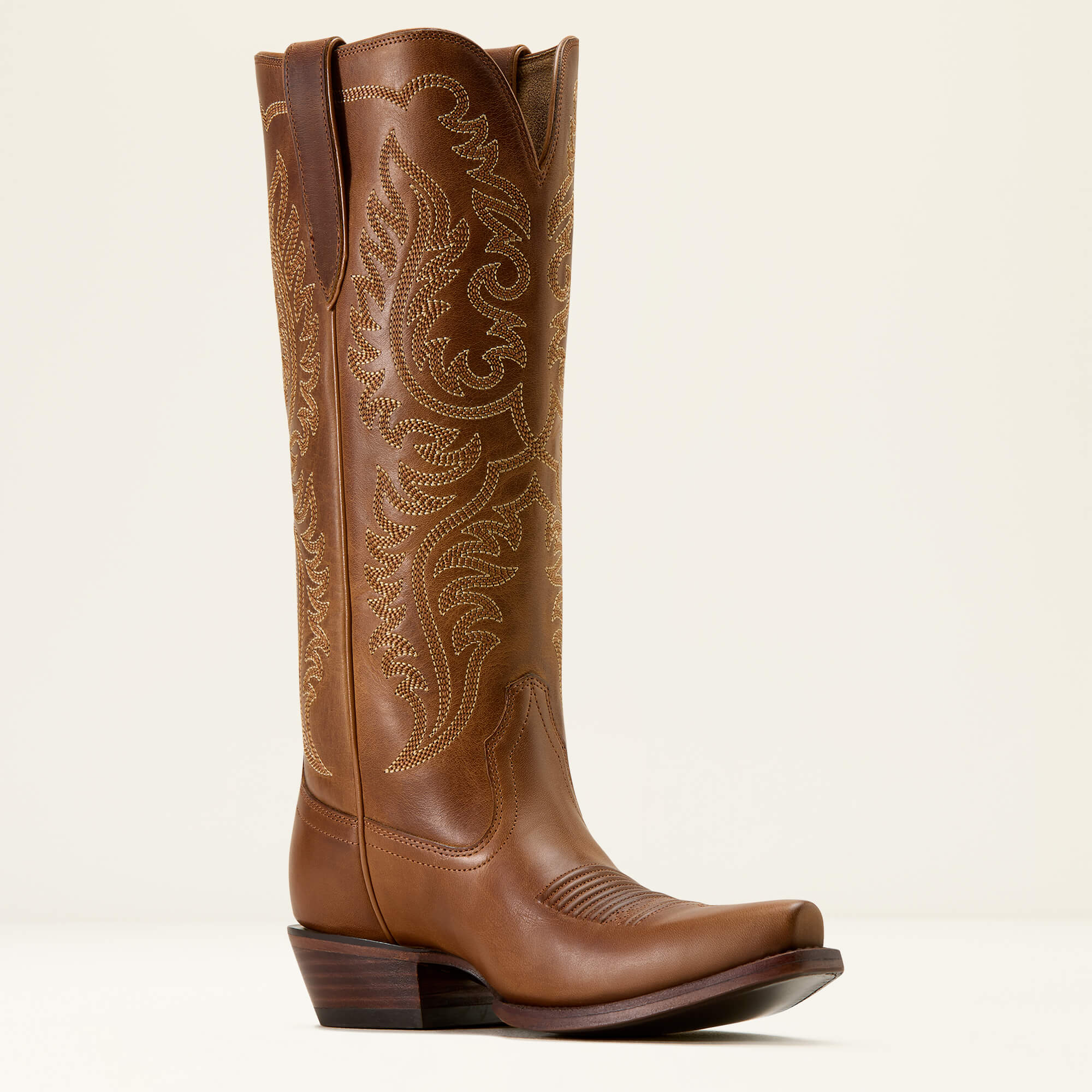 Ellamore X Toe Western Boot Medial - SMOKED WHEAT